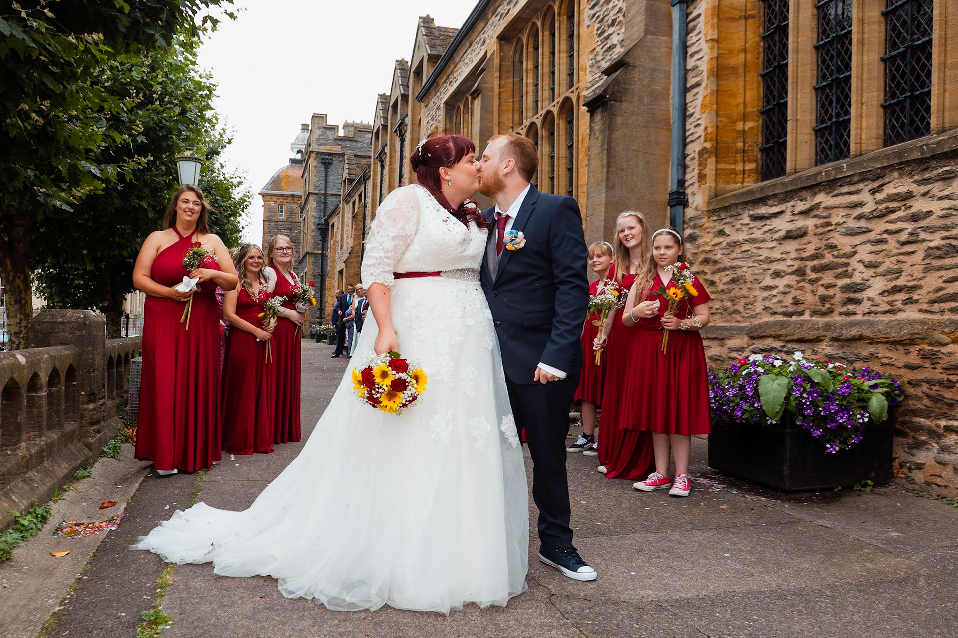 beckie and Steves Wedding Pictures taken in Taunton and the reception at Stoke st Gregory in Somerset.