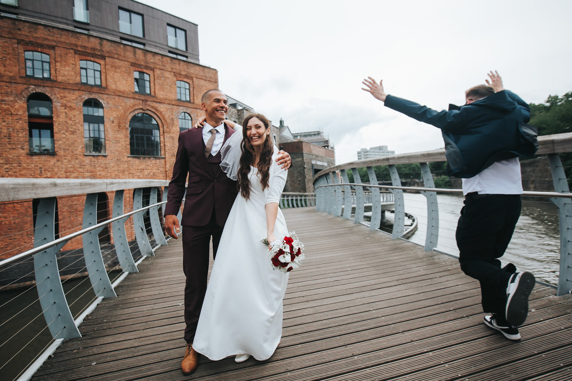 Louis and Anias Wedding in Bristol, ceremony at the Old Council Office in the City Centre with Photos in Castle park and along the river reception at Caribbean Croft on Gloucester Road