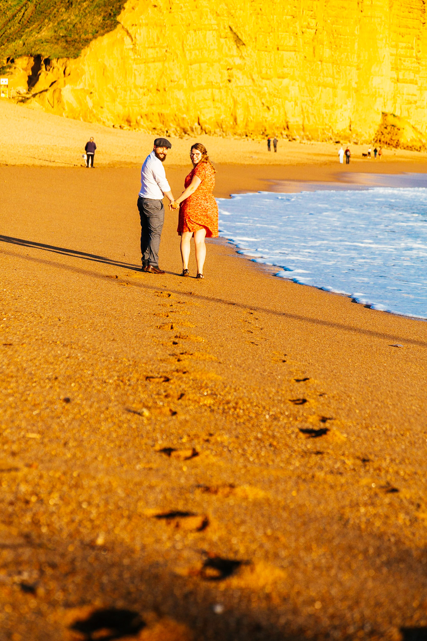 Holly and Shane Engagement Shoot West Bay Dorset