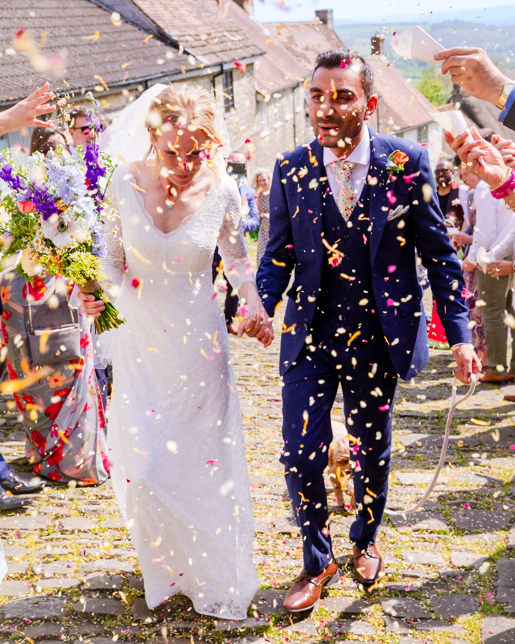 Pictures from Jay and Flo's beautiful spring wedding that took place at Shaftesbury in North Dorset and