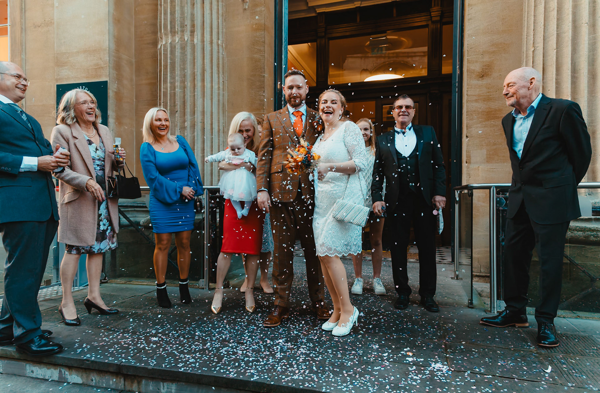 Nicole and Phils Fabulous Wedding Pictures taken at the Old Council House in Bristol on the 6th November 2023