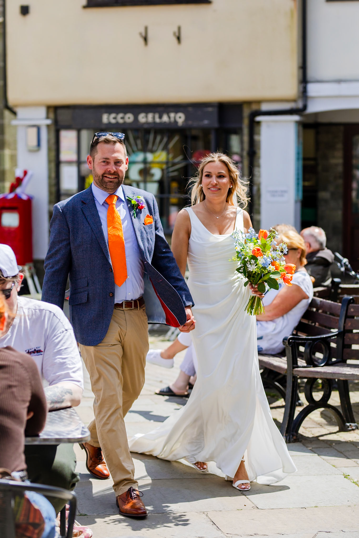 Holly and Olivers wedding that took place on 10th May 2025 with the ceremony taking place at Shaftesbury Town Hall photos on the Famouse Gold Hill and reception at a local house.