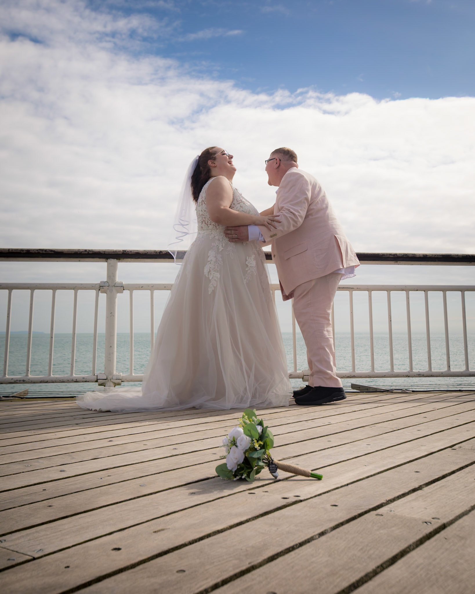 Autumn and Roberts Wedding in Bournemouth, cereomany at Bournemouth Town Hall and Photos along Bournemouth Seafront