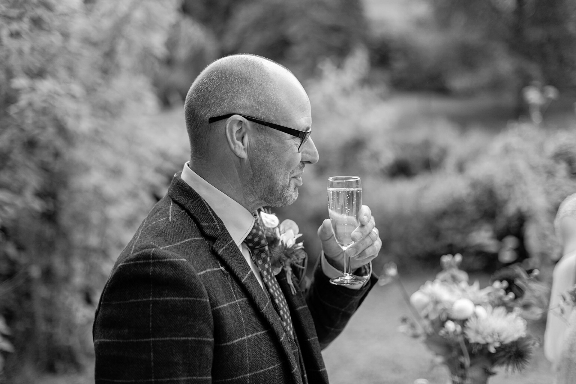 Sharon and Chris at their beautiful Wedding at The Springhead Gardens near Shaftesbury Dorset