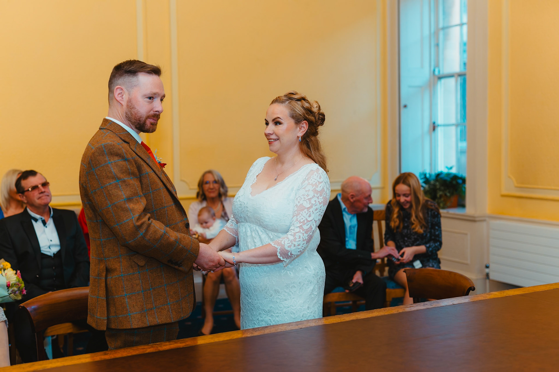 Nicole and Phils Fabulous Wedding Pictures taken at the Old Council House in Bristol on the 6th November 2023