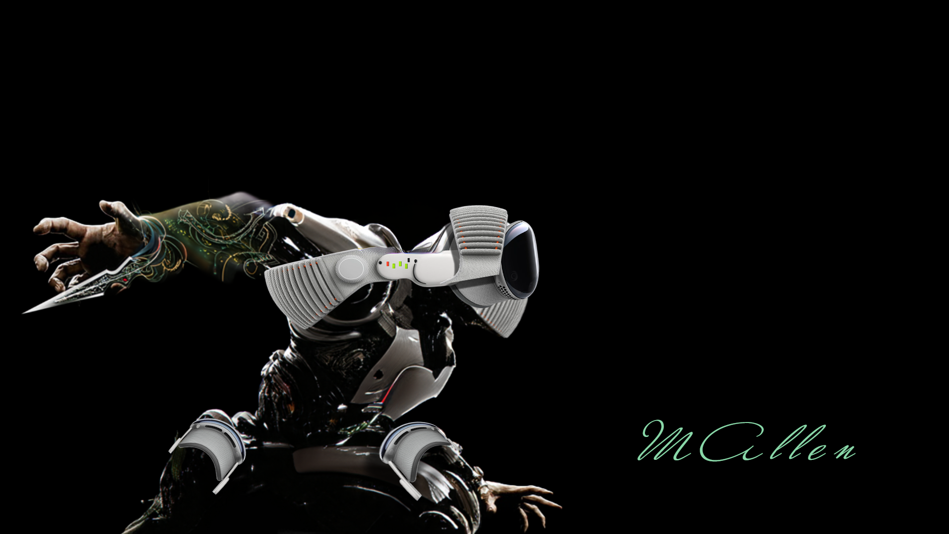 My AI Version if new Apple Goggles (parts) came to be. Kombat Style