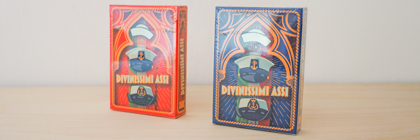 Divinissimi Assi playing cards — Blue and Red color editions by CalamoVe.