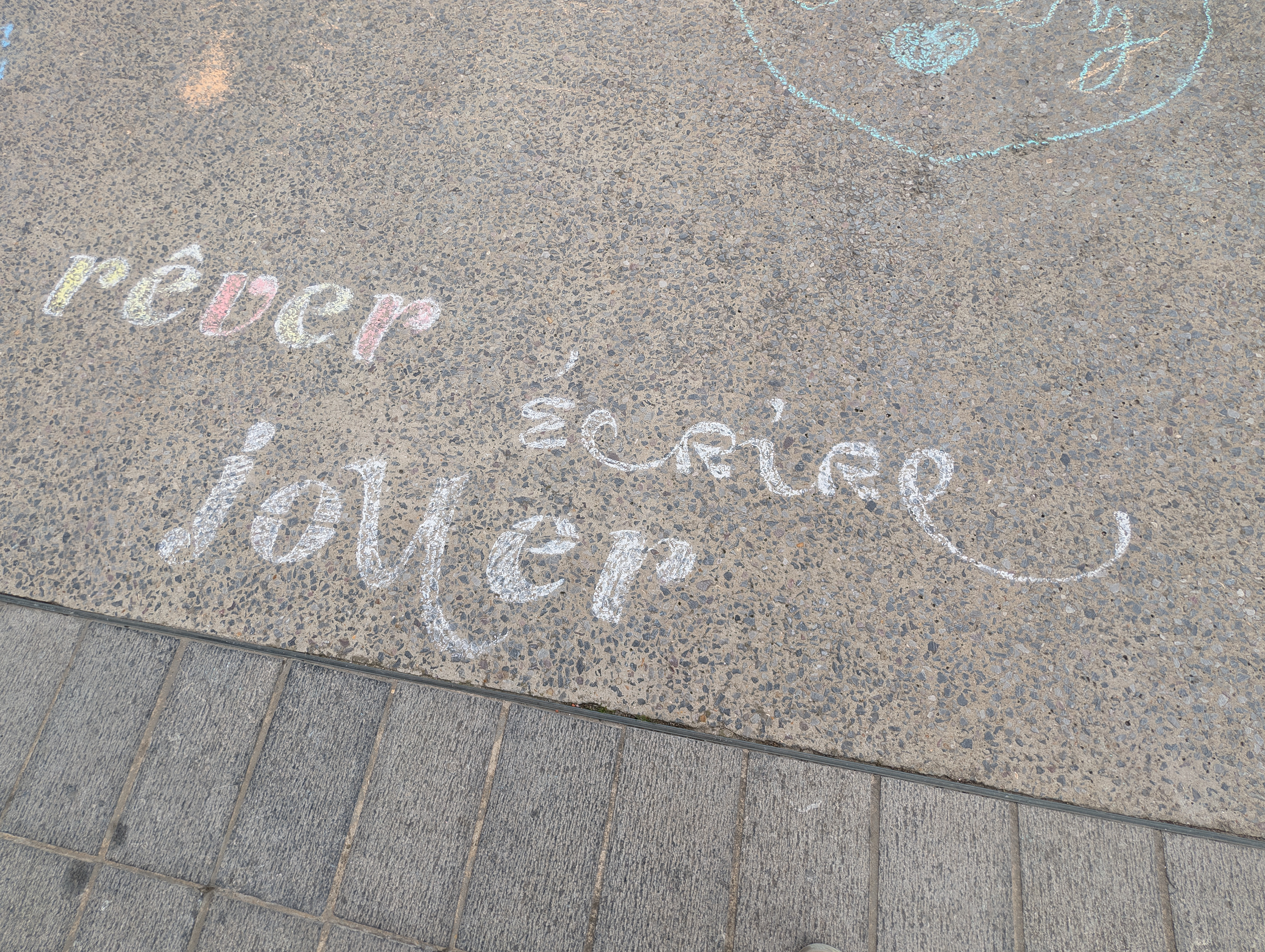 Calligraphie à la craie