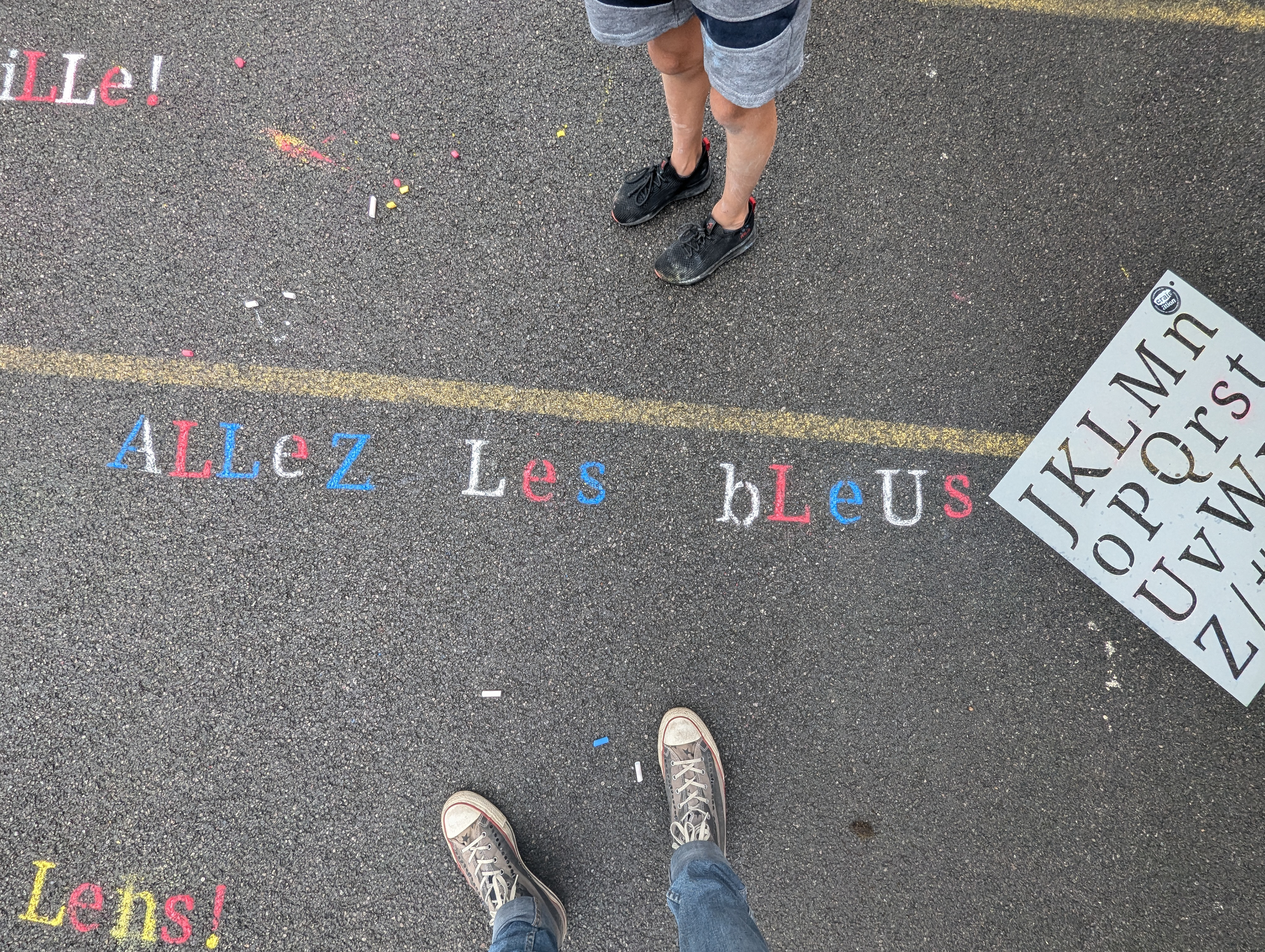 Animation typo et craie de trottoire