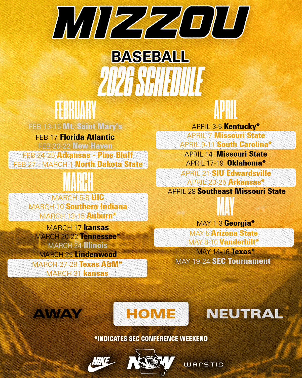 For Mizzou Baseball