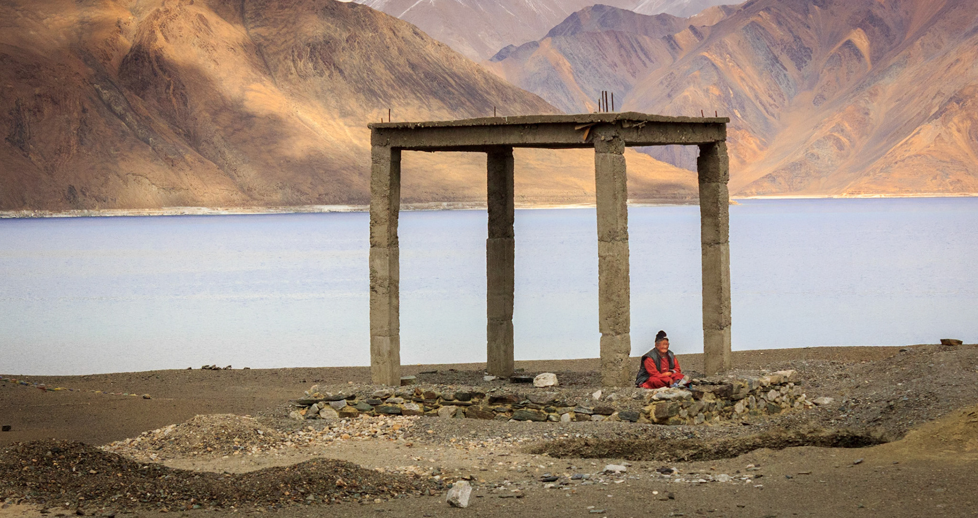 Monk by the Lake