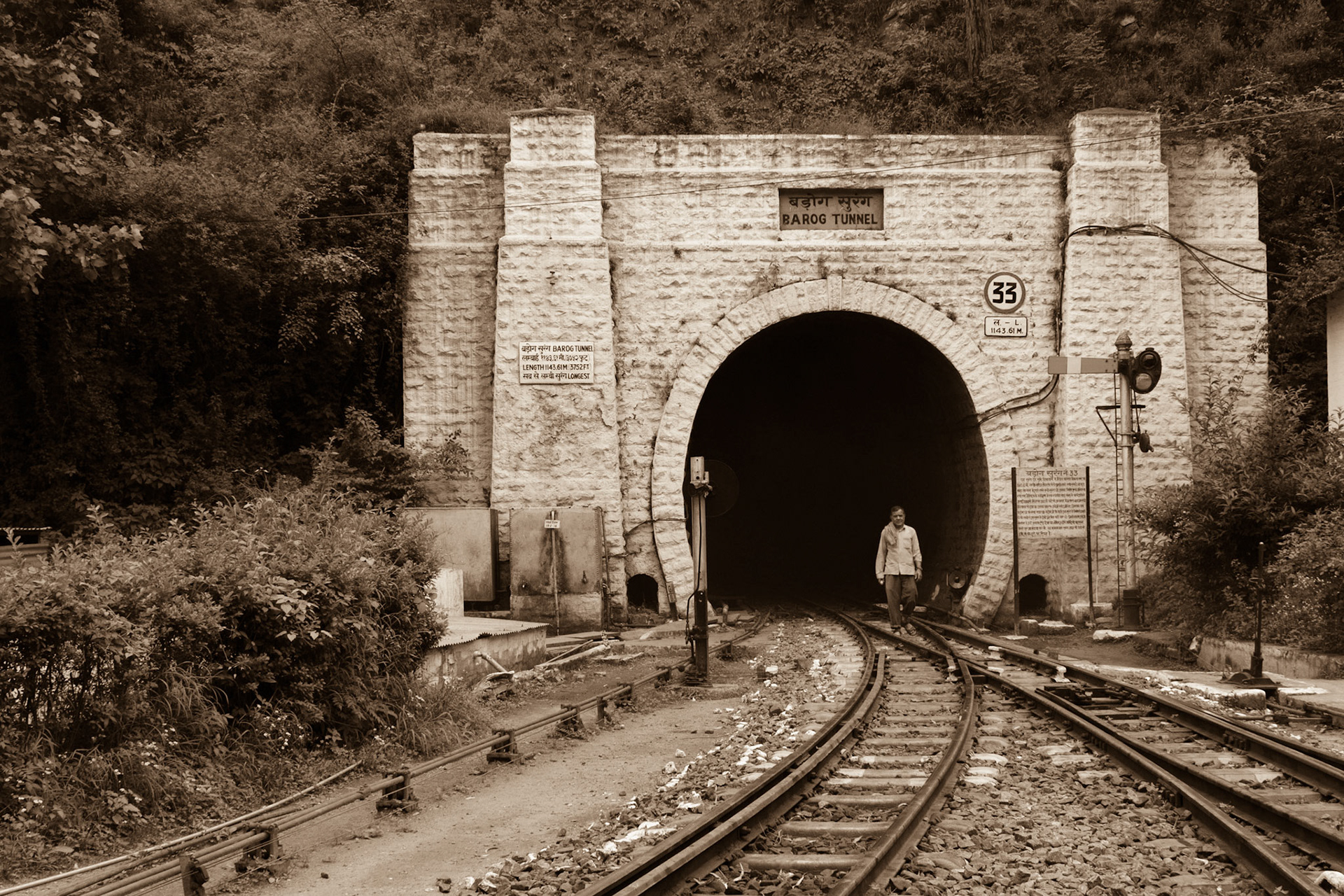 Barog Railway Station on the way to Shimla