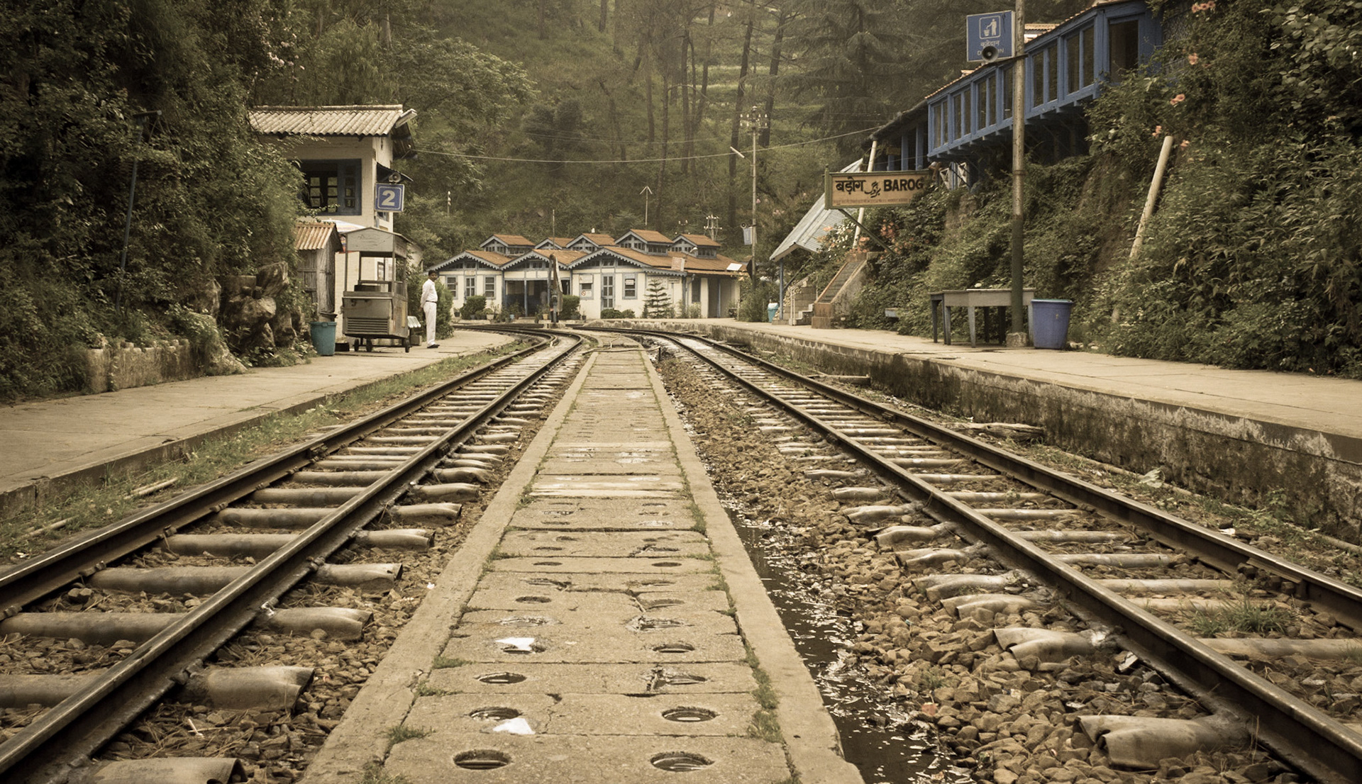 Barog Railway Station on the way to Shimla