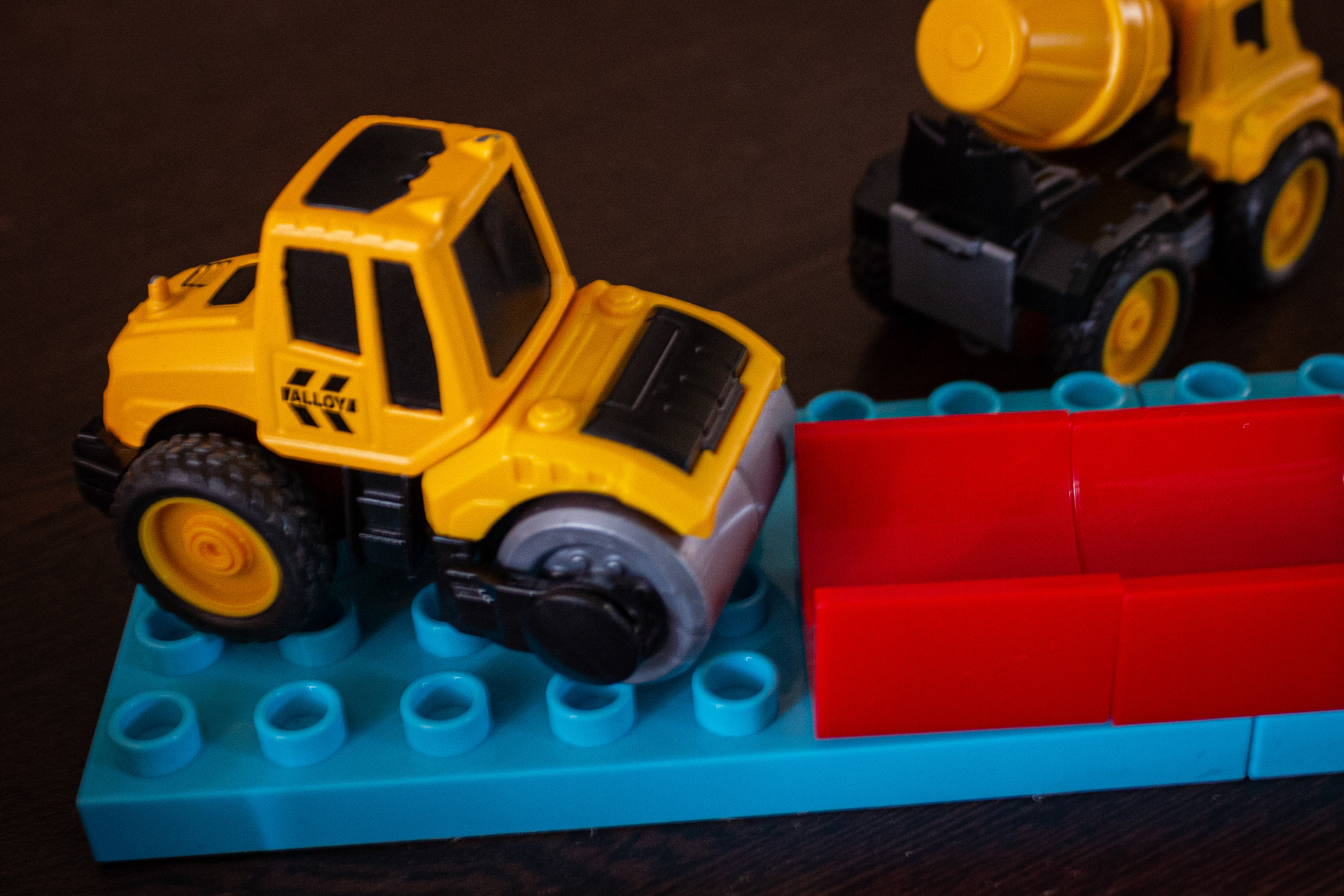 Road Roller with Concrete Mixer