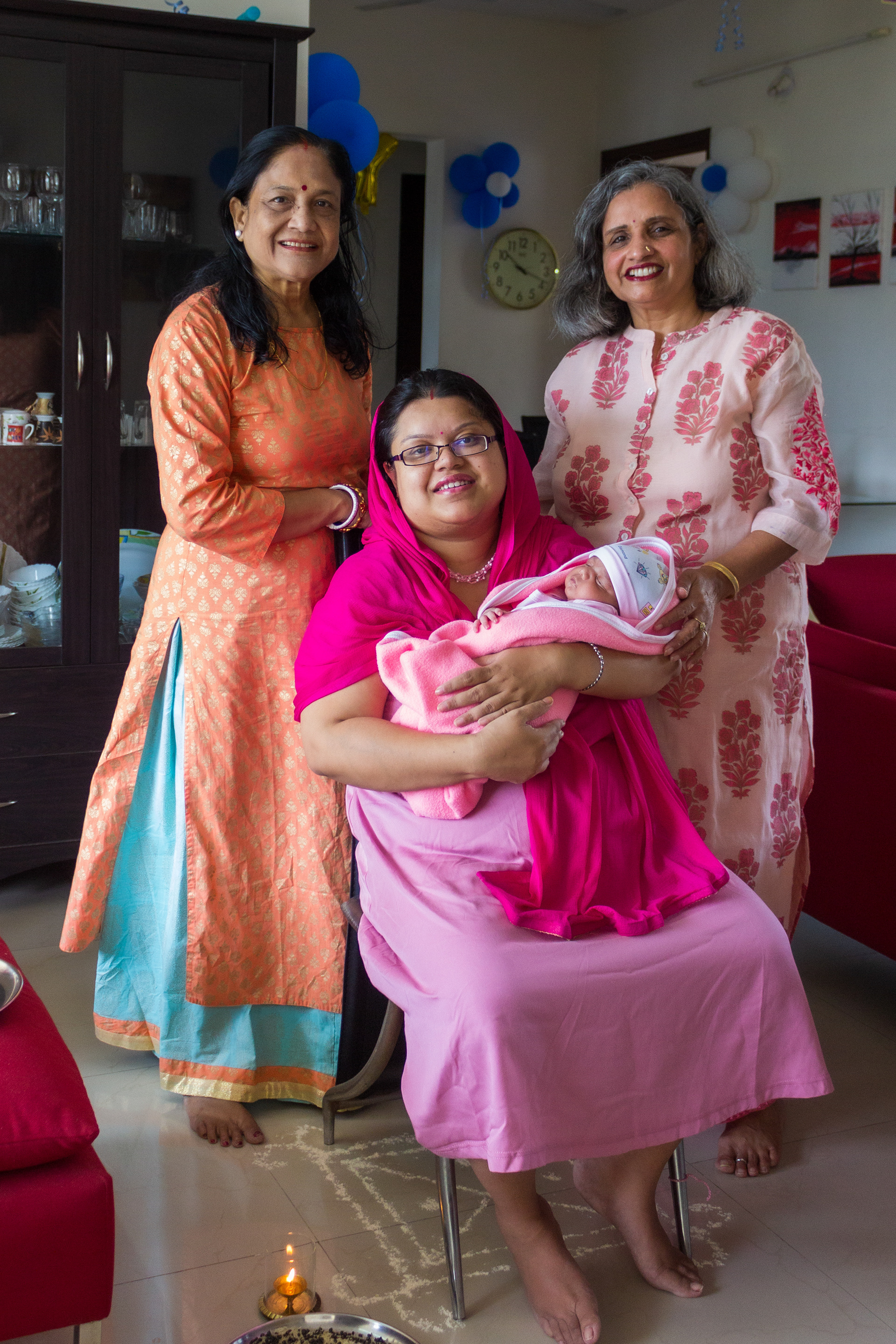 With Dadi & Nani