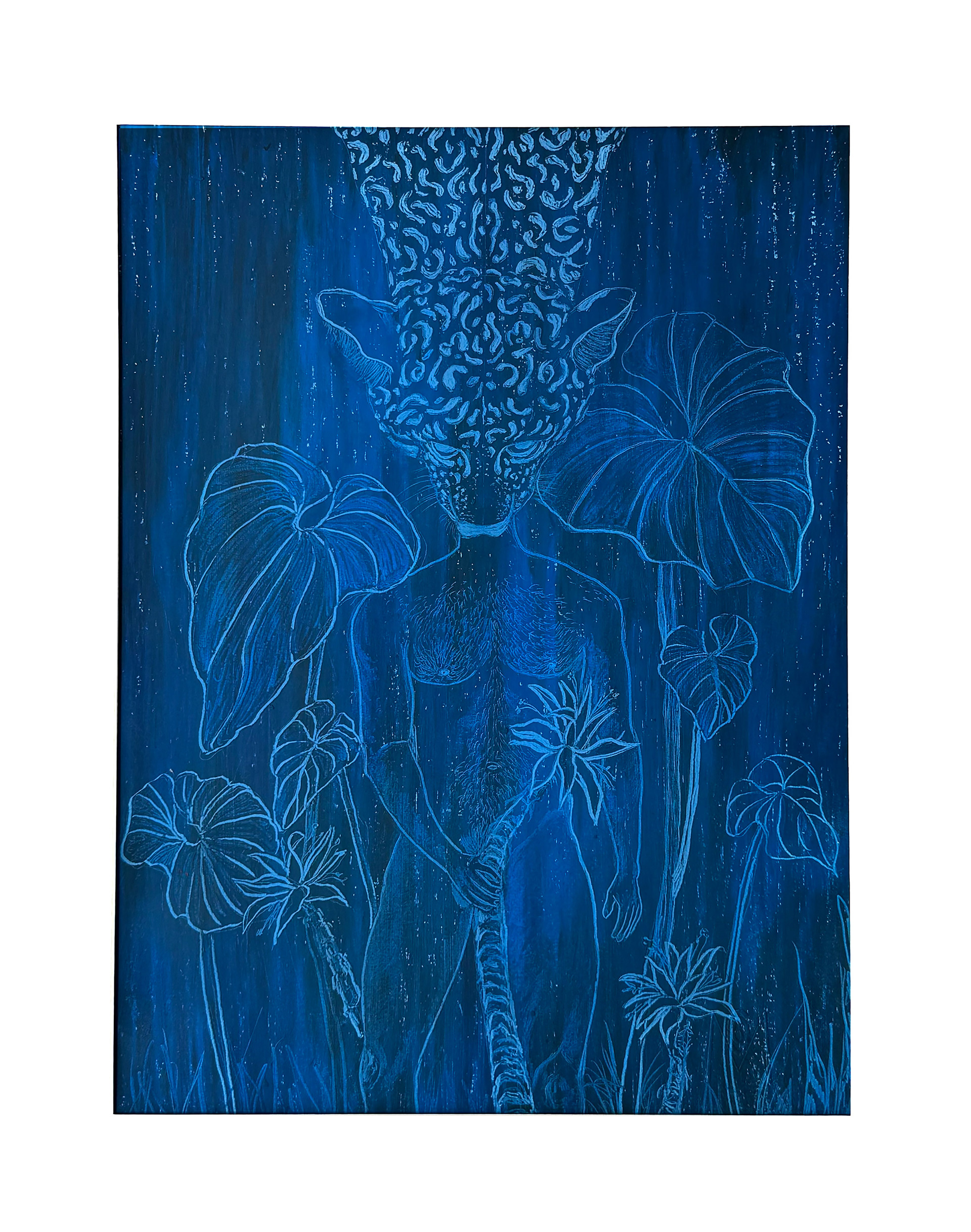 I KNOW MYSELF, Mixed media on Paper, 13in x 17in, 2024