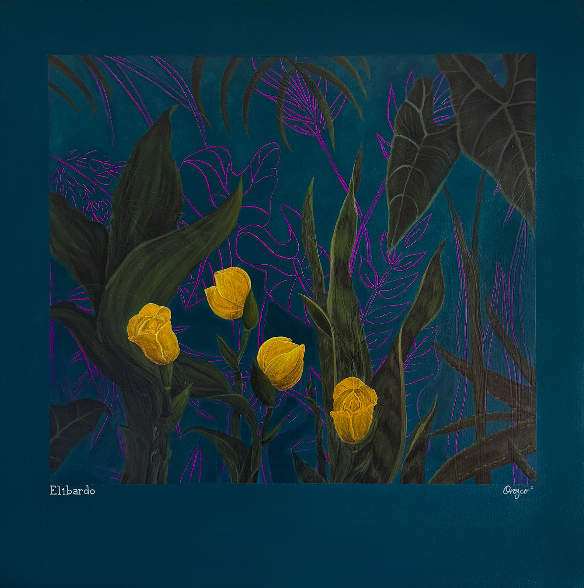 ELIBARDO, Acrylic on Canvas, 36in x 36in