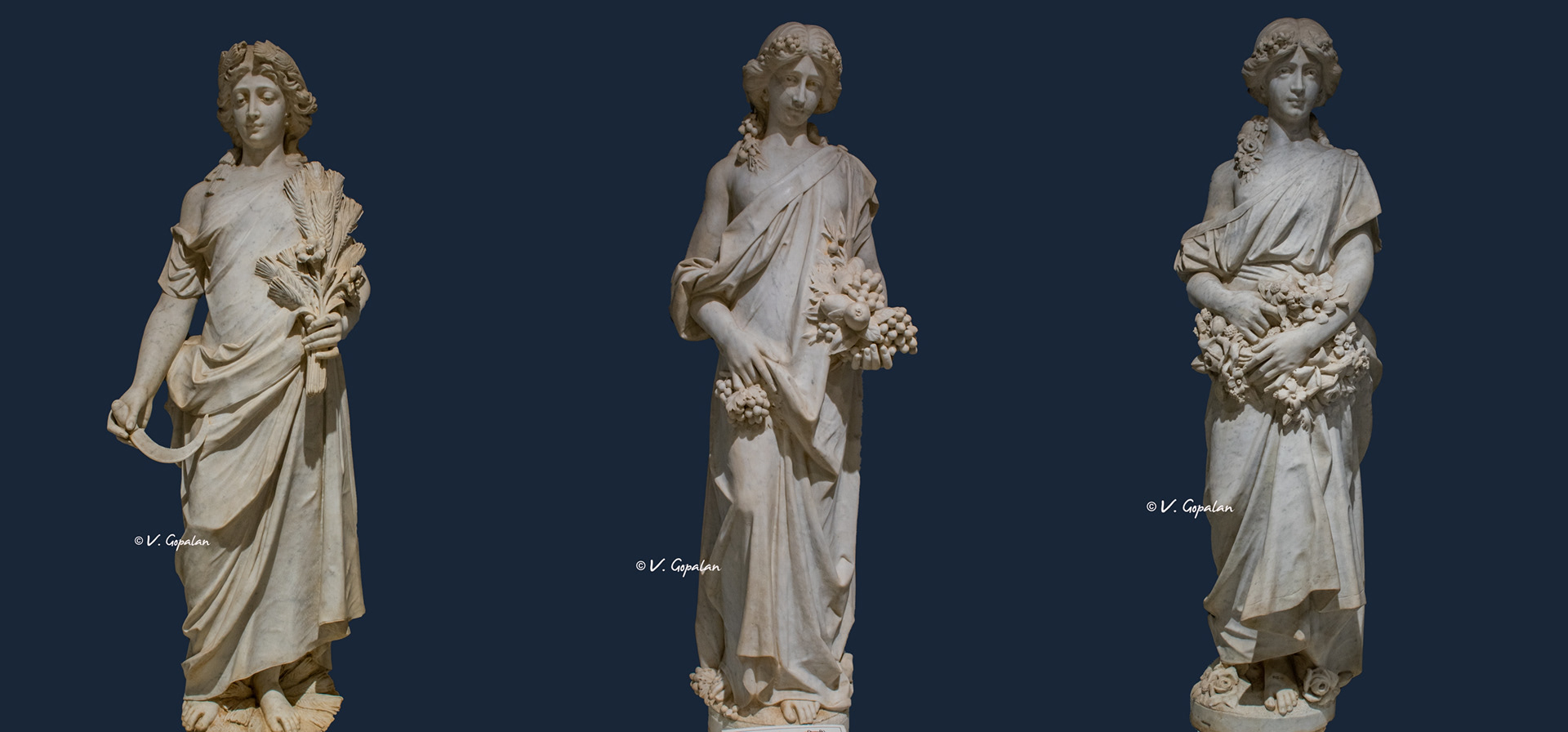 Women wearing different seasonal clothing. (SJM)