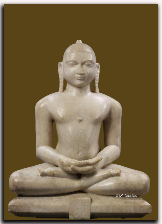 Seated Chandraprabha, the 18th tirthankara 