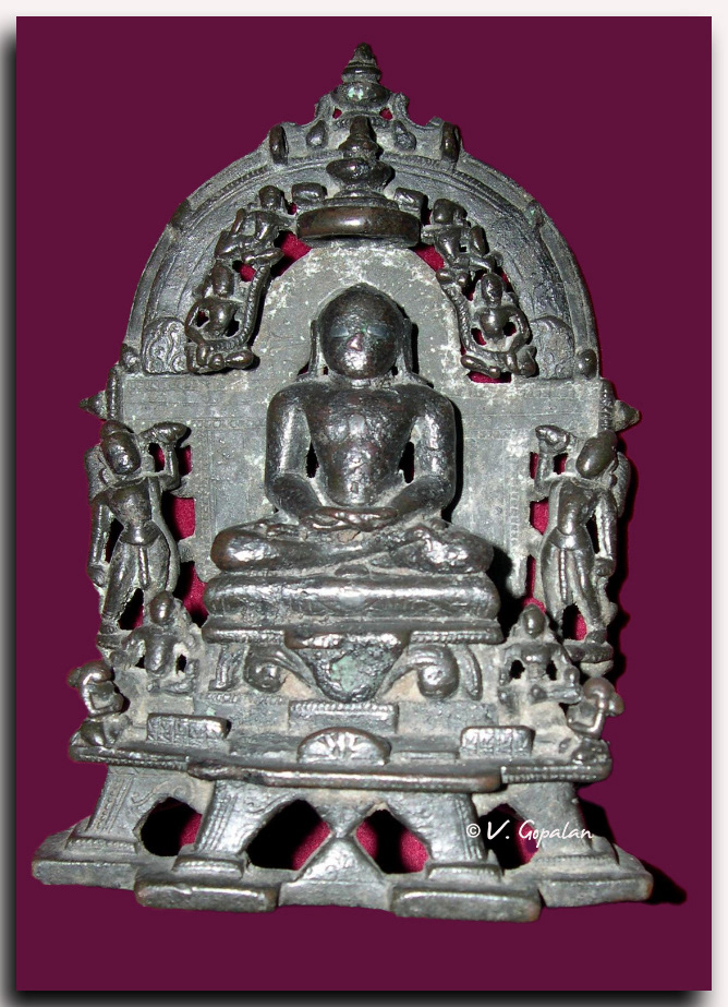 Seated Jaina bronze 1181 Circa