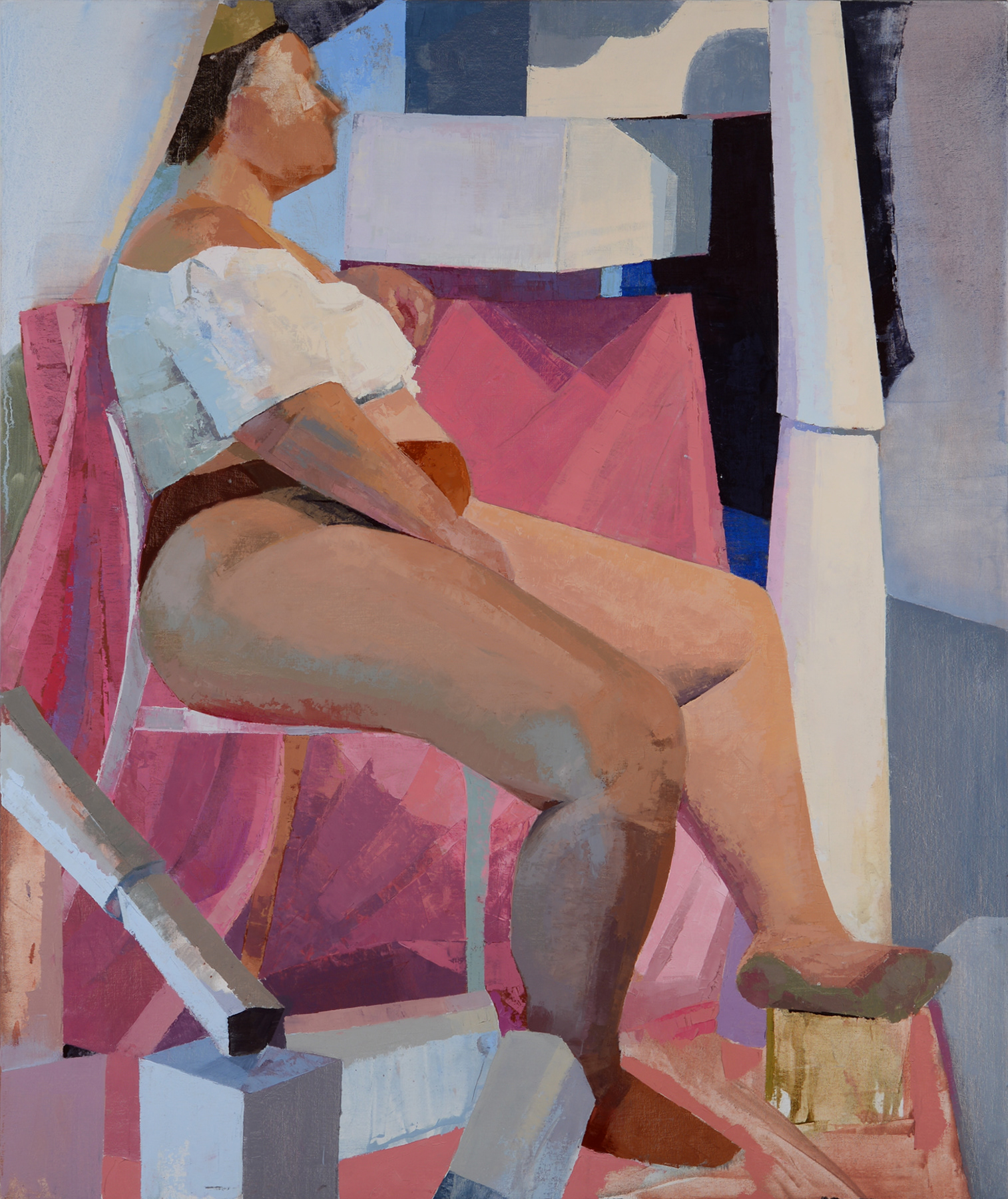 Drottning (2023) Oil on birch 40 x 48"