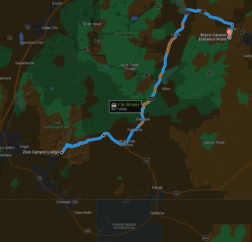 Our drive before the road closure