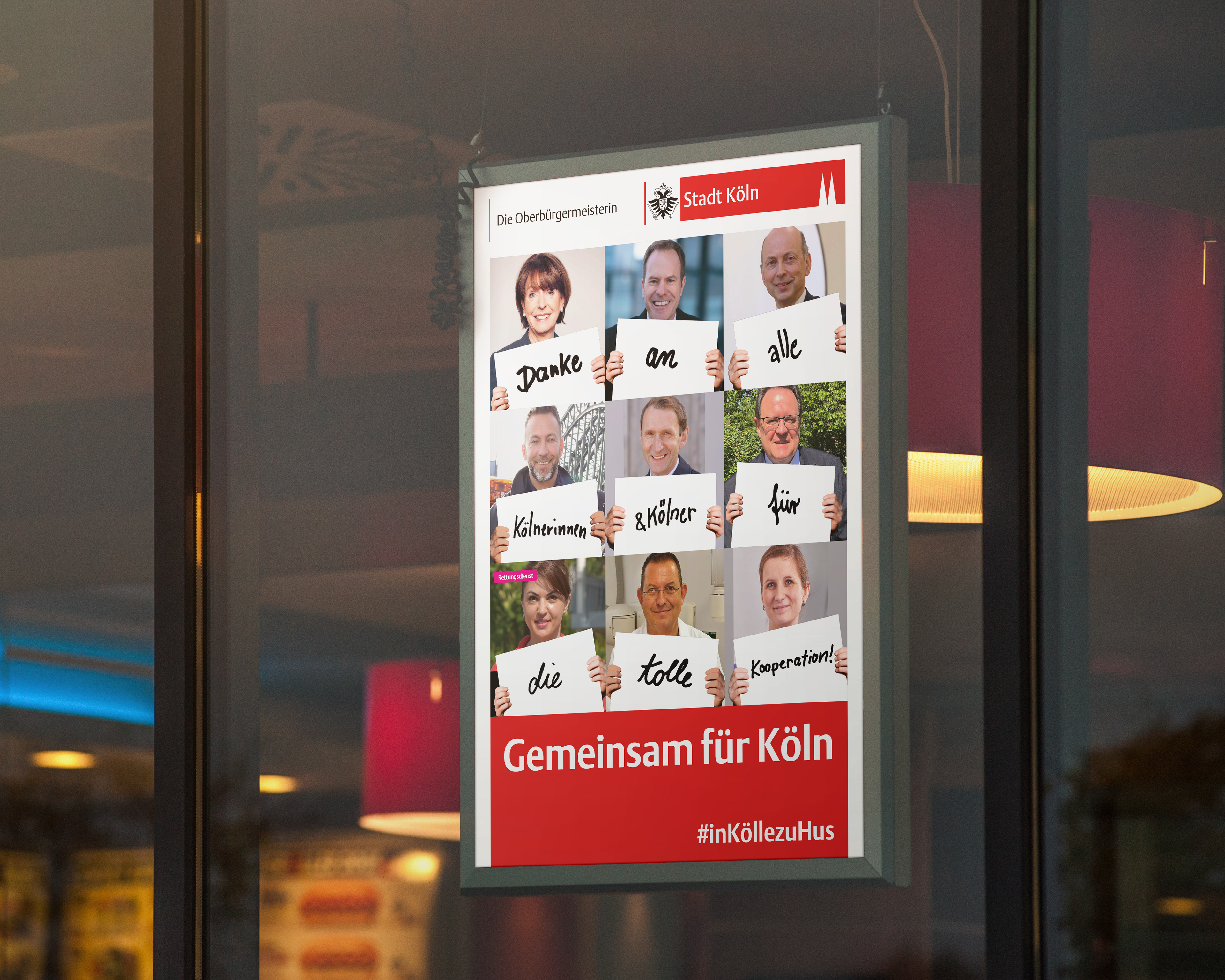 Plakat Gemeinsam für Köln – Stadt Köln