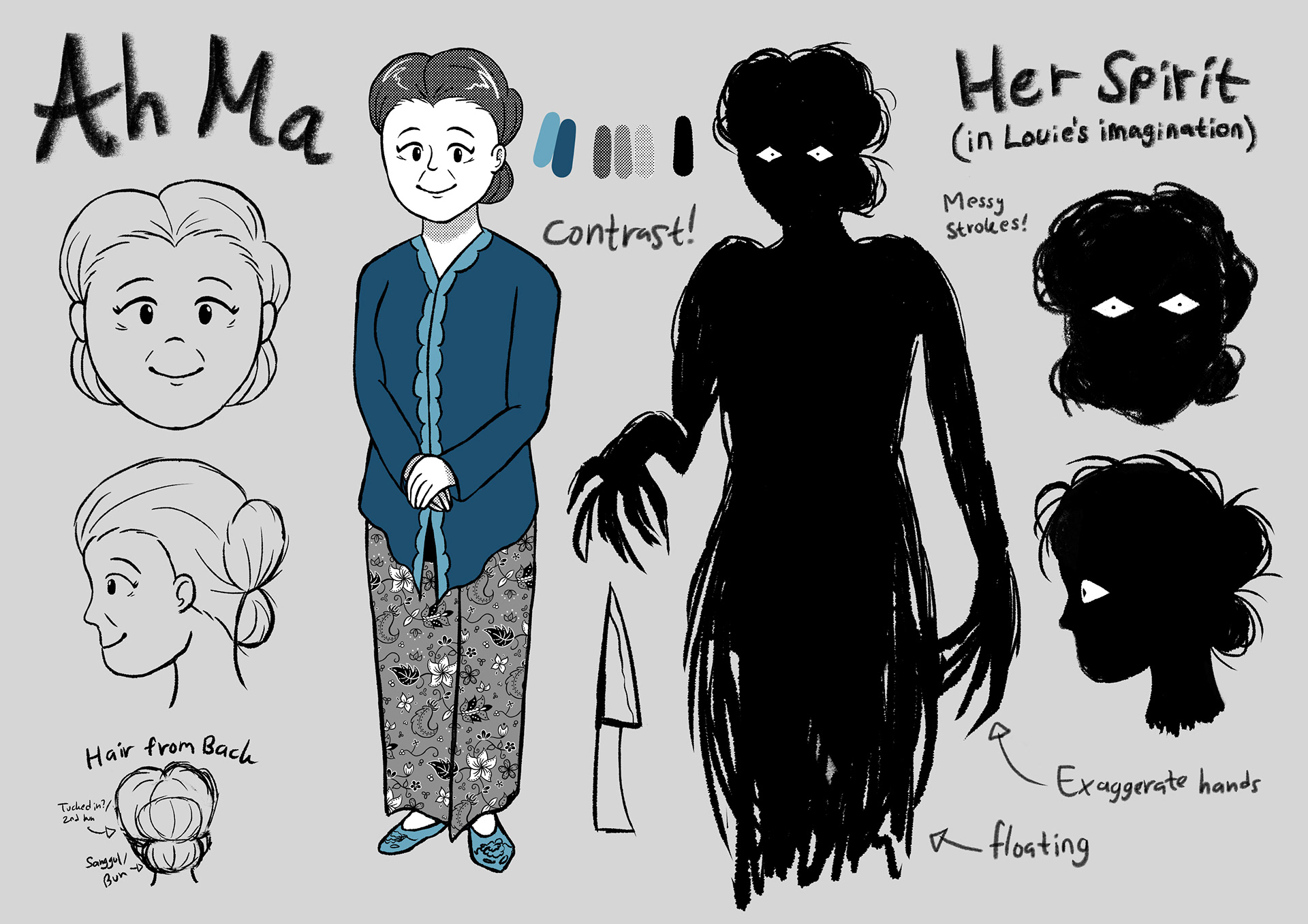 Ah Ma & her spirit version
