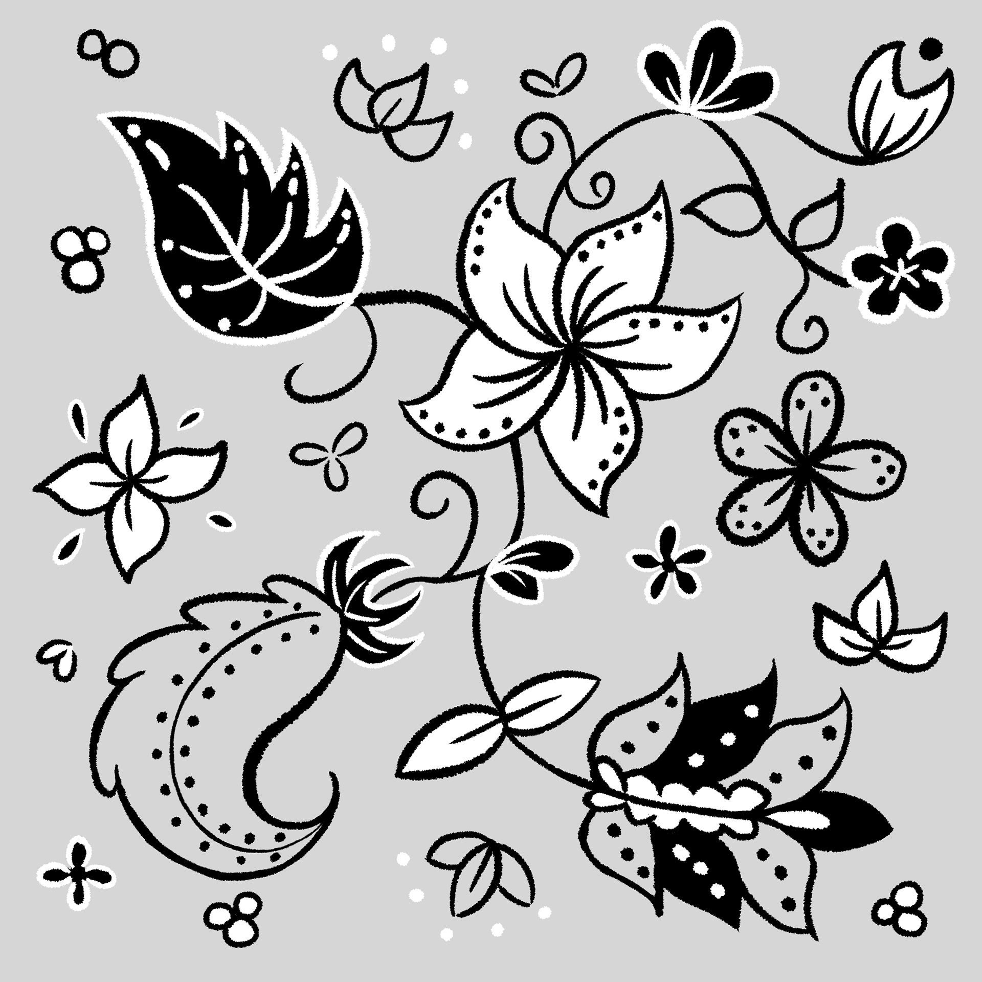 Batik pattern for Mom & Ah Ma's clothes