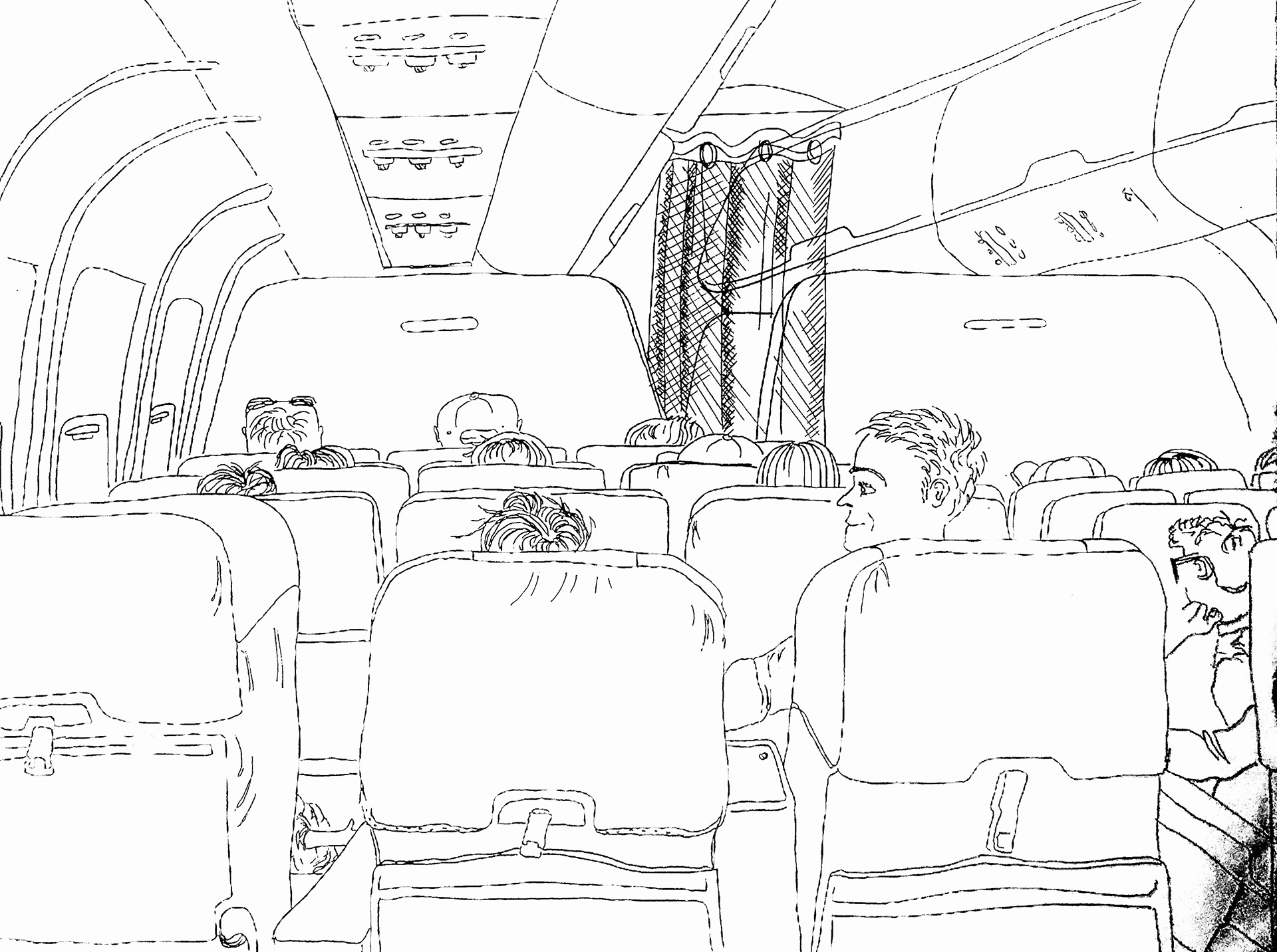 On the Plane to Savannah, GA