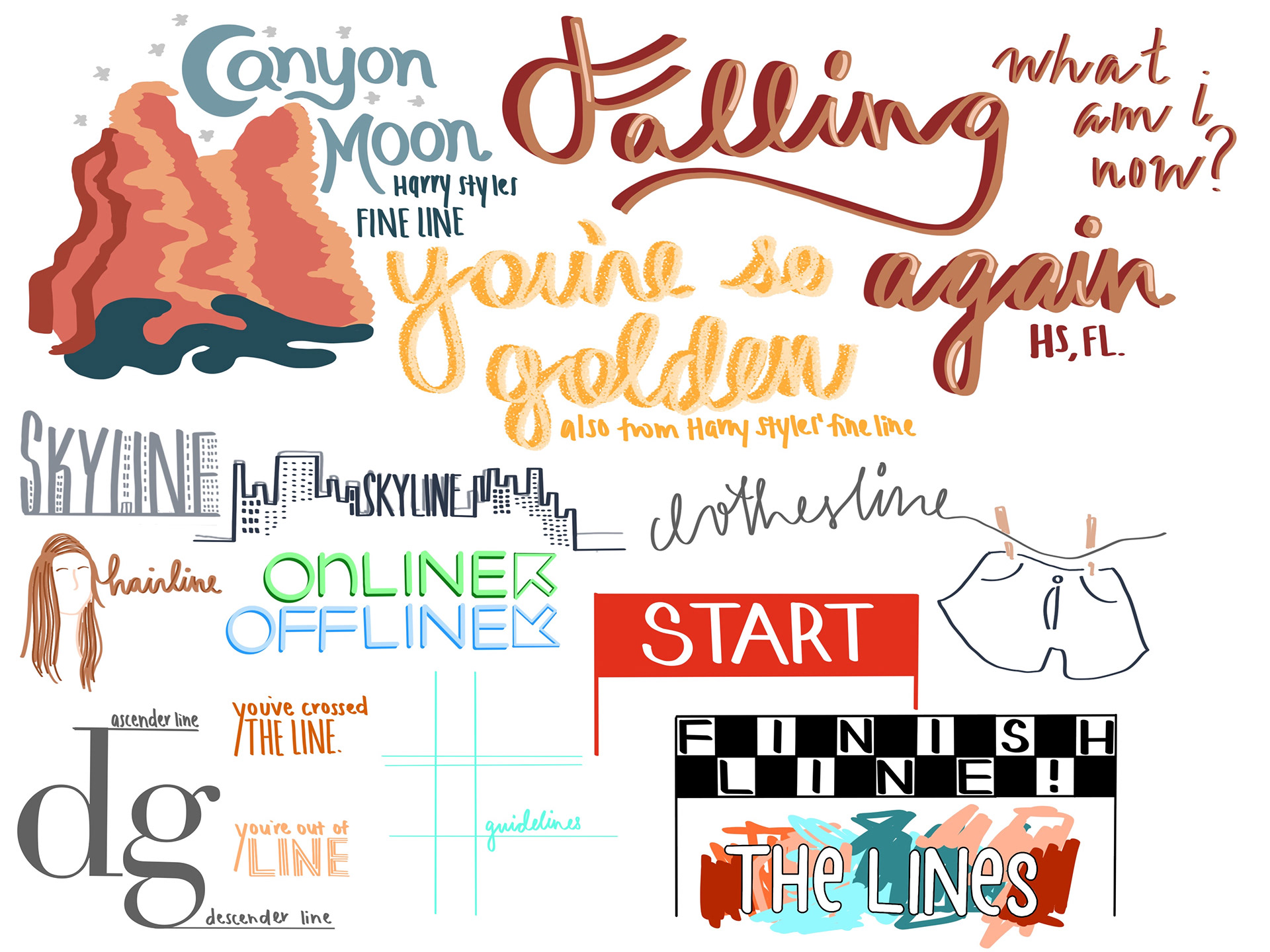 inspiration word:line