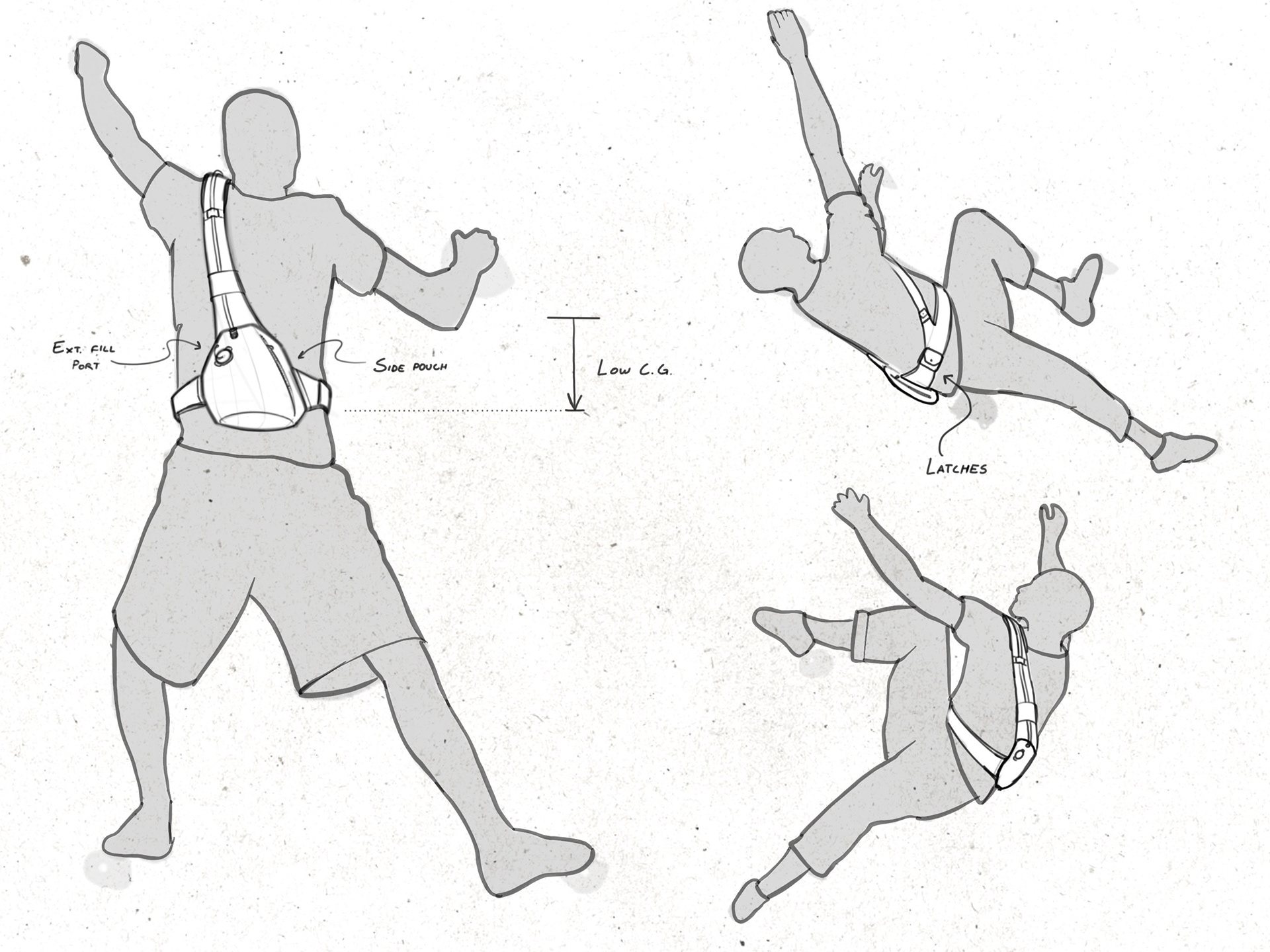 Hydro pack - high mobility for climbing