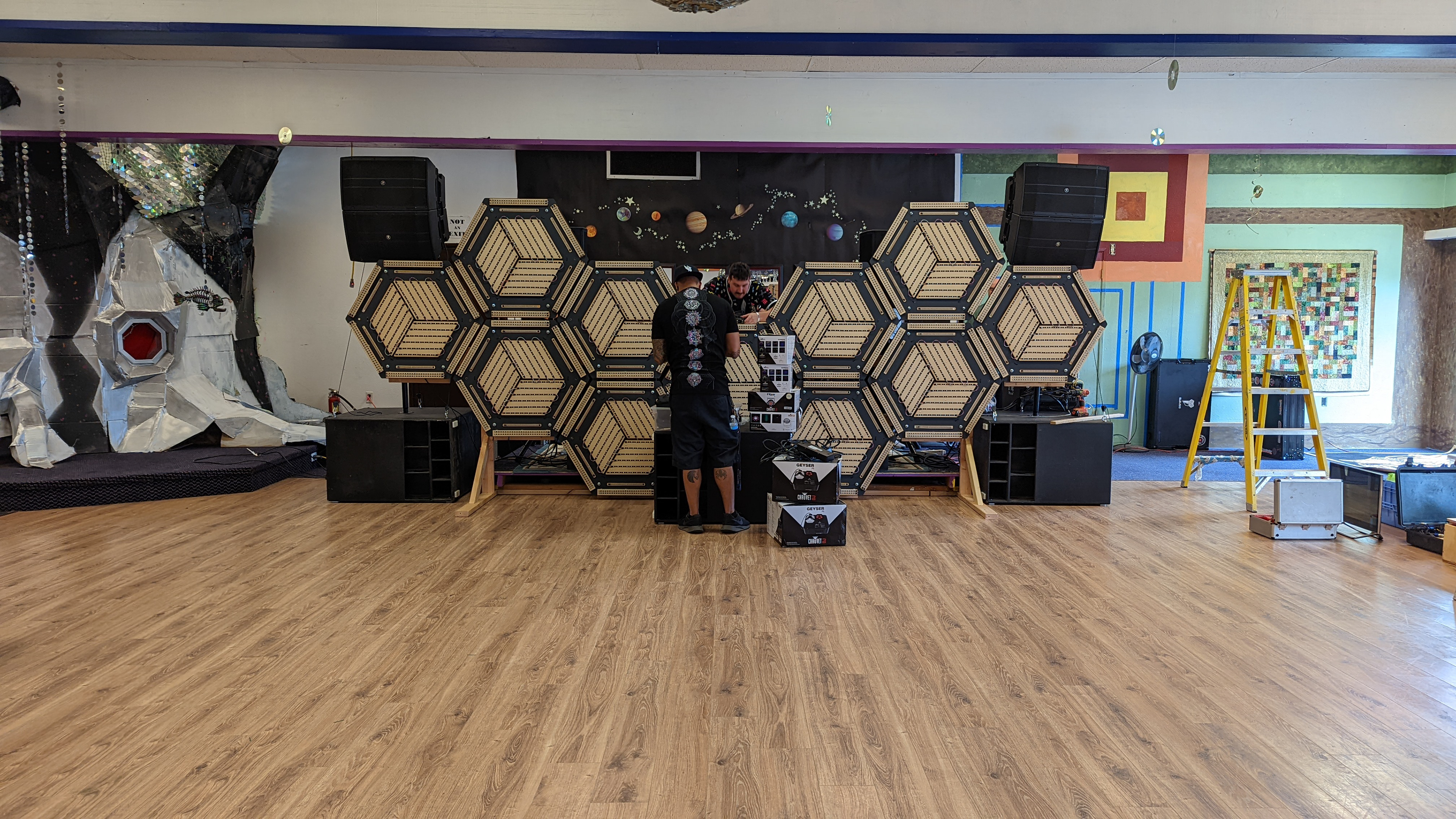 Deployed layout (during setup)