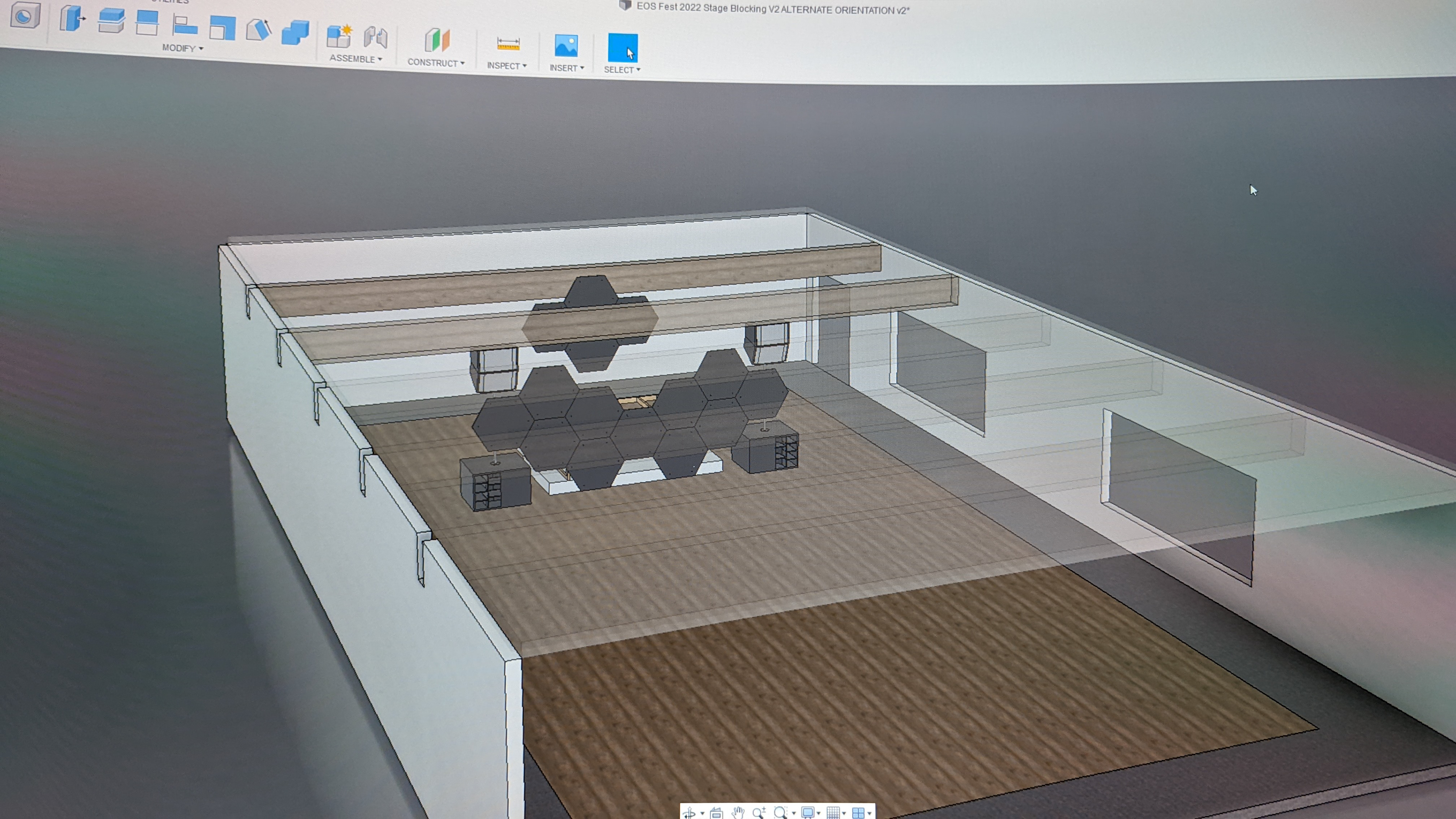 New layout, final position