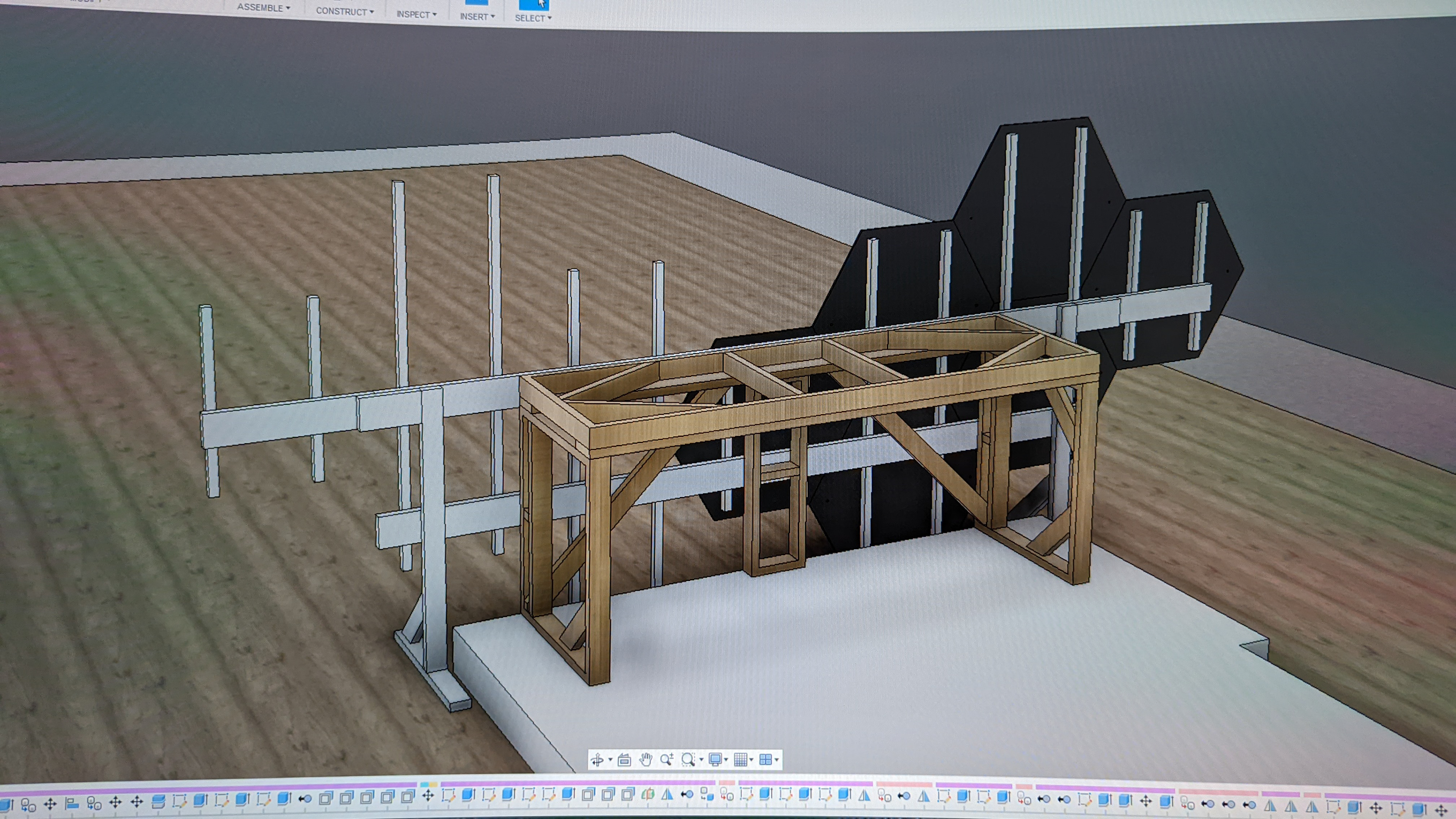 Rigging structure & booth