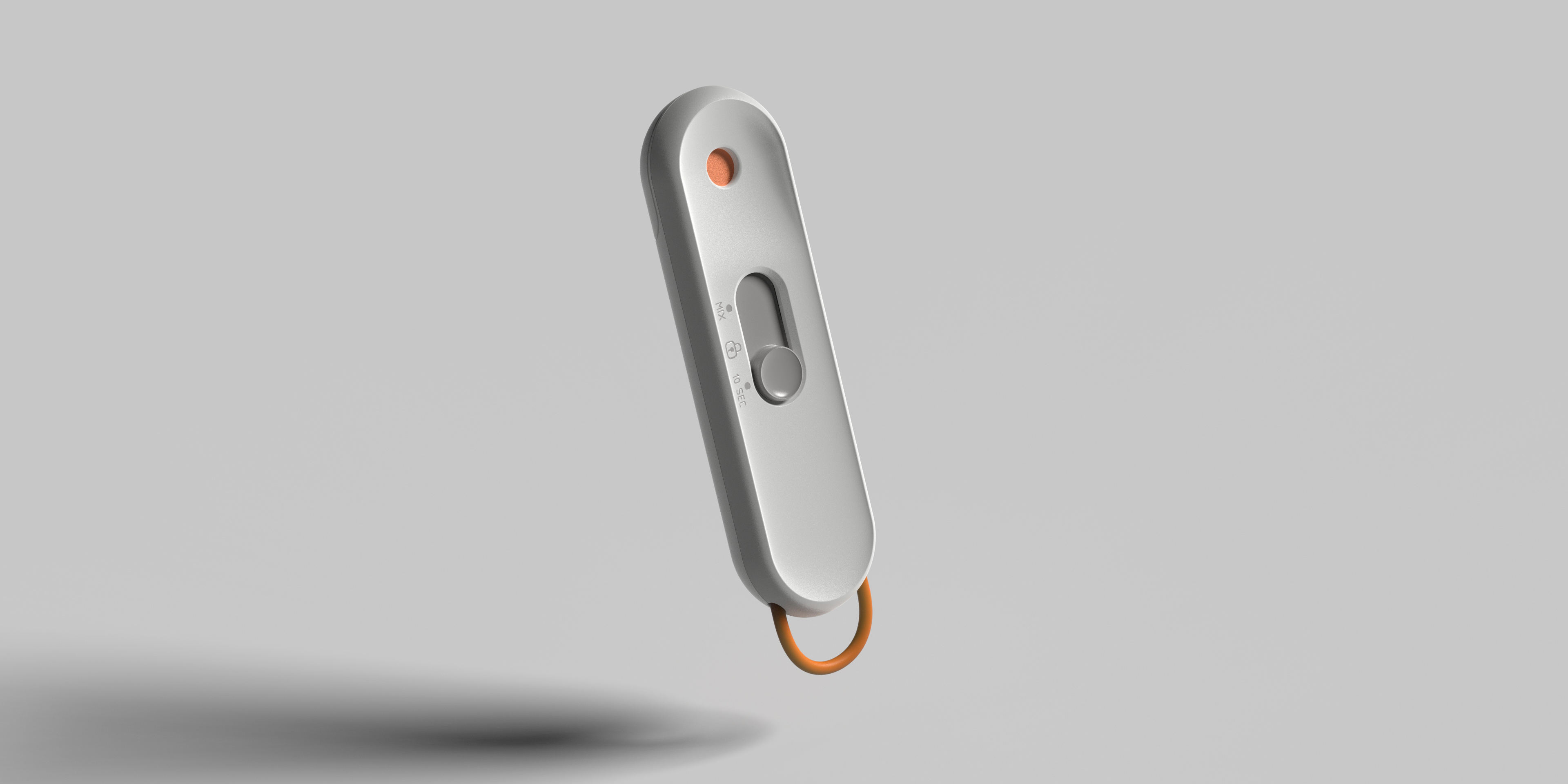 Slide back for 10 seconds to release solution onto test strip