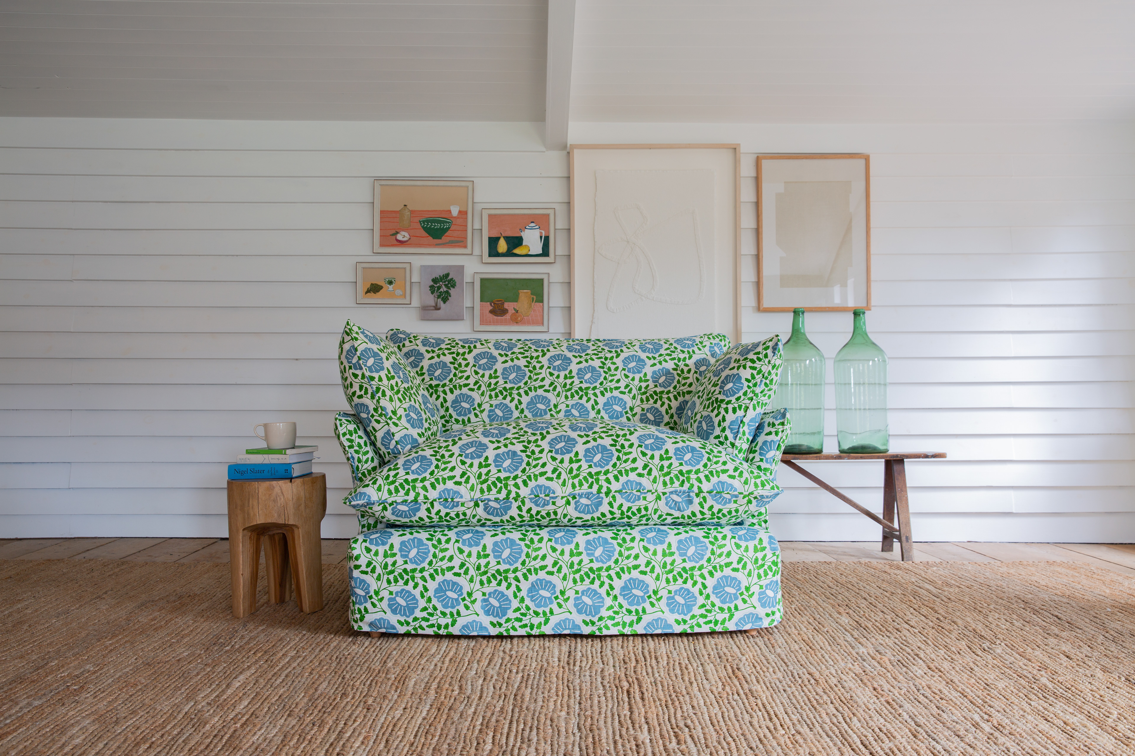 Customer Own Fabric - Marnie Piped Edge Love Seat