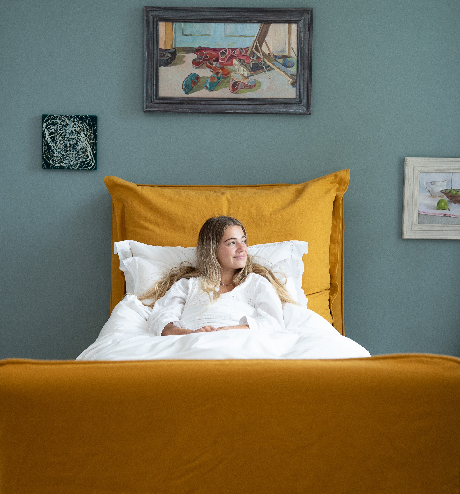 Customer Own Fabric - Song Pillow Edge Single Bed