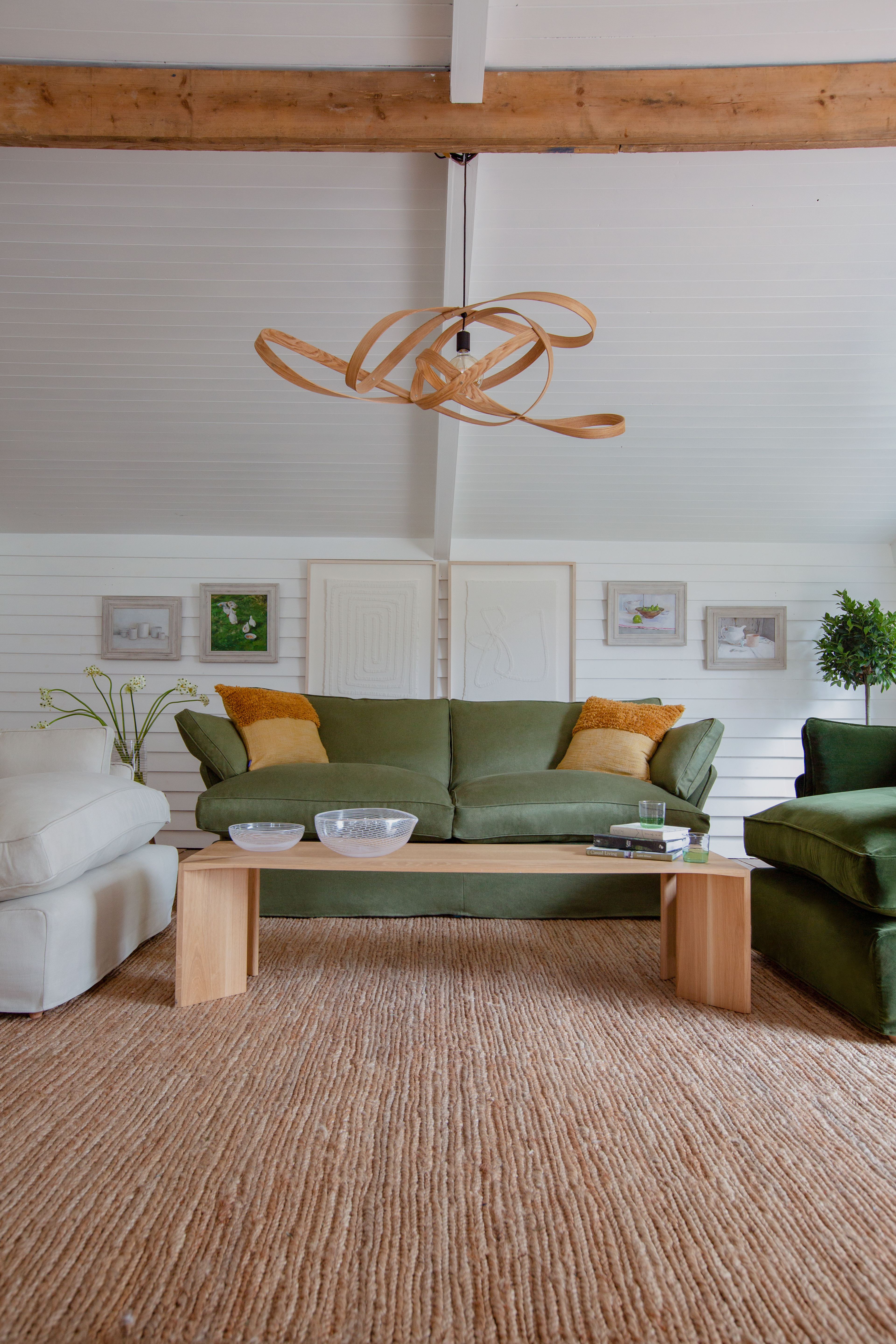 Malachite 100% Linen - Otter Box Edge Sofa