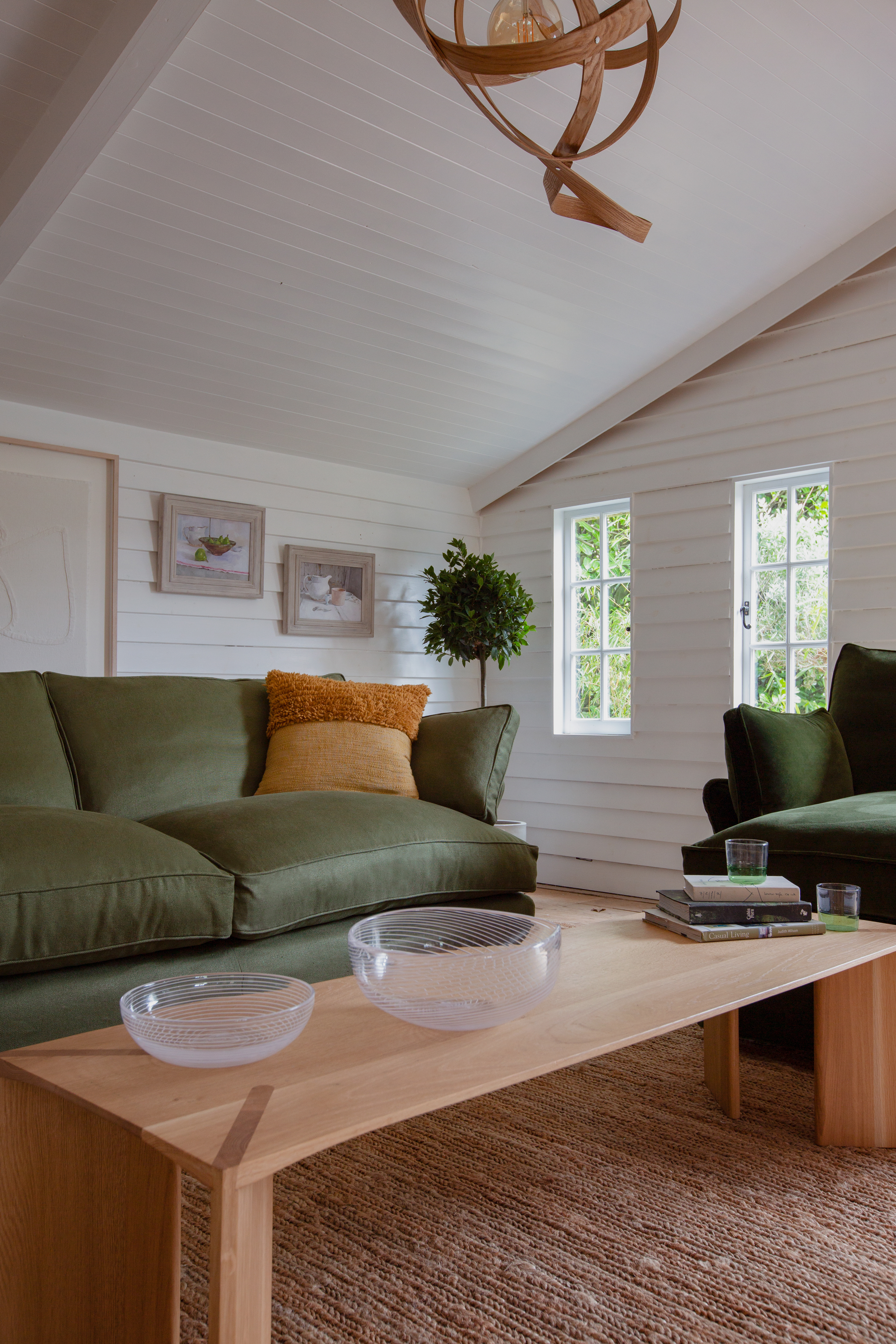 Malachite 100% Linen - Otter Box Edge Sofa