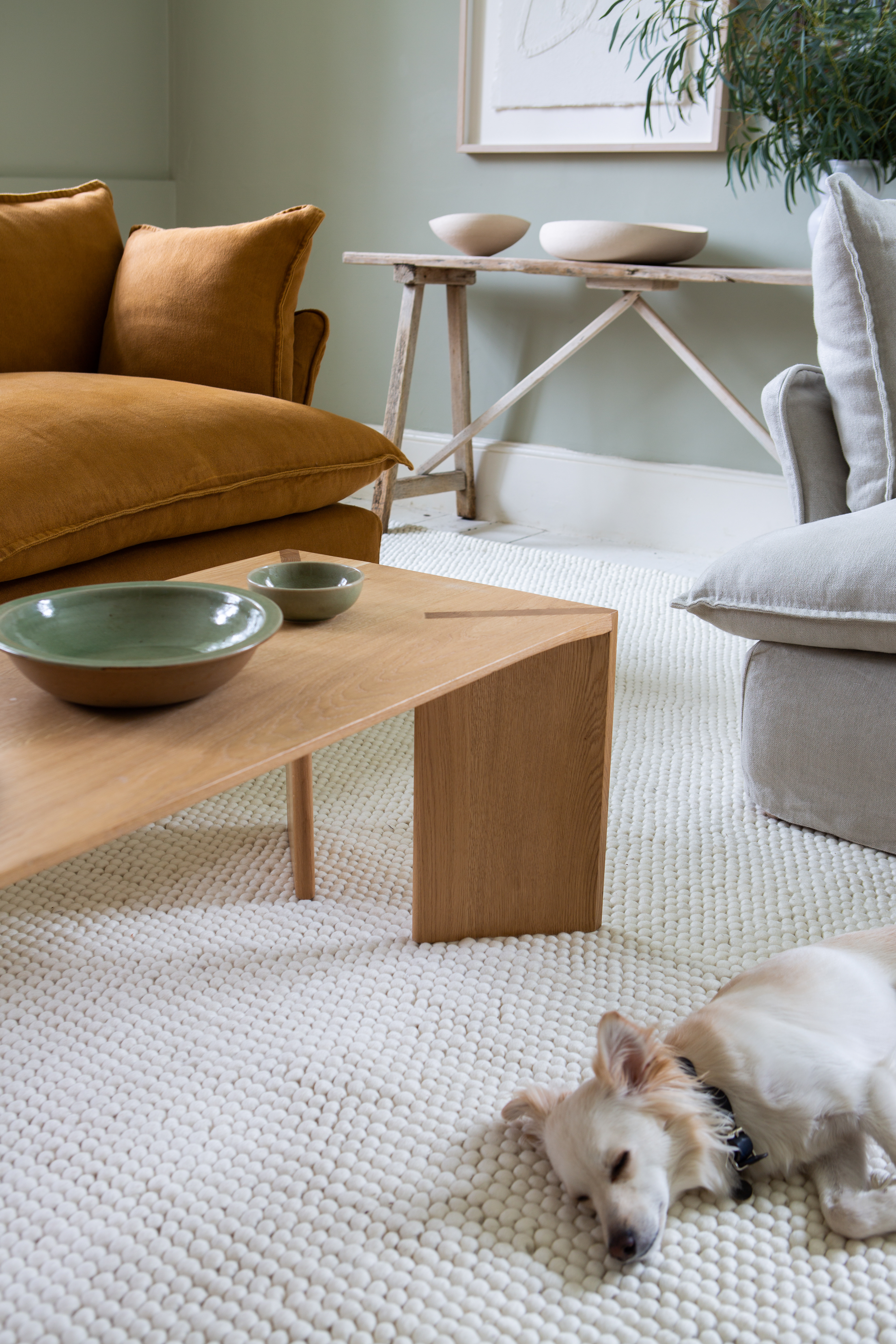 White Wool Rug