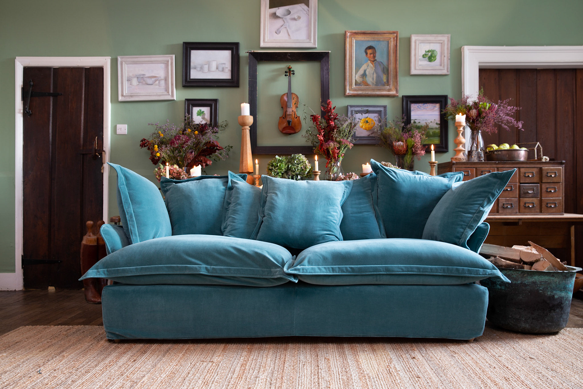 Customer Own Fabric - Song Pillow Edge Sofa