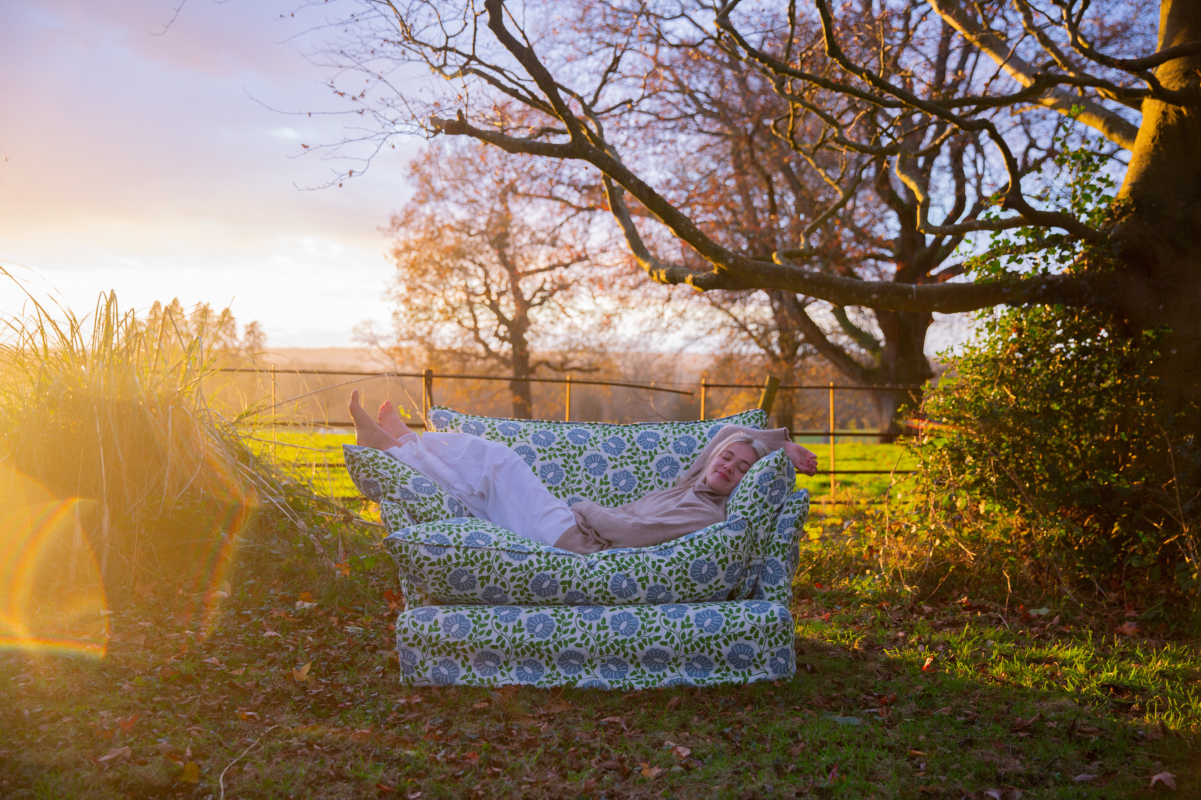 Customer Own Fabric - Marnie Piped Edge Love Seat