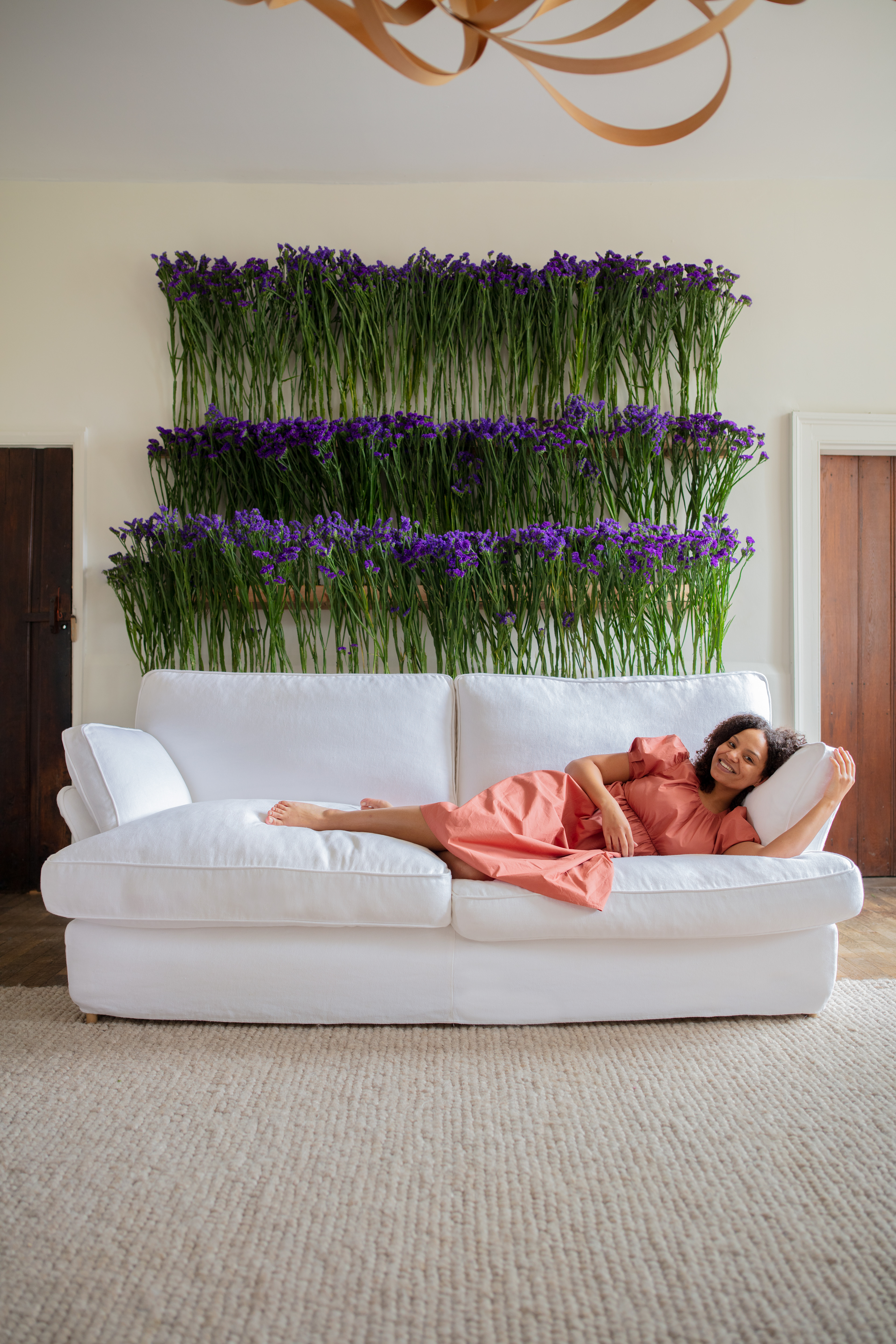 Selenite 100% Linen - Otter Box Edge Sofa