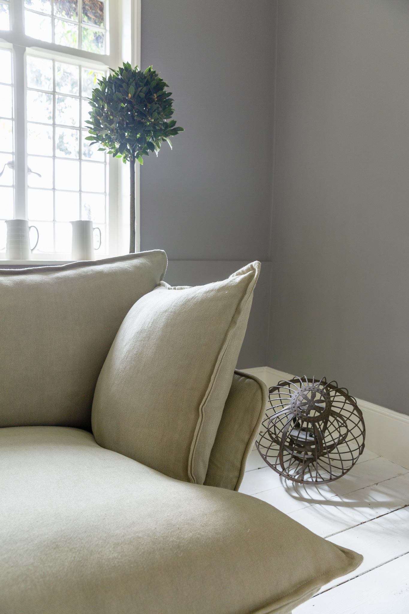 Jasper 100% Linen - Song Short Pillow Edge Large Sofa