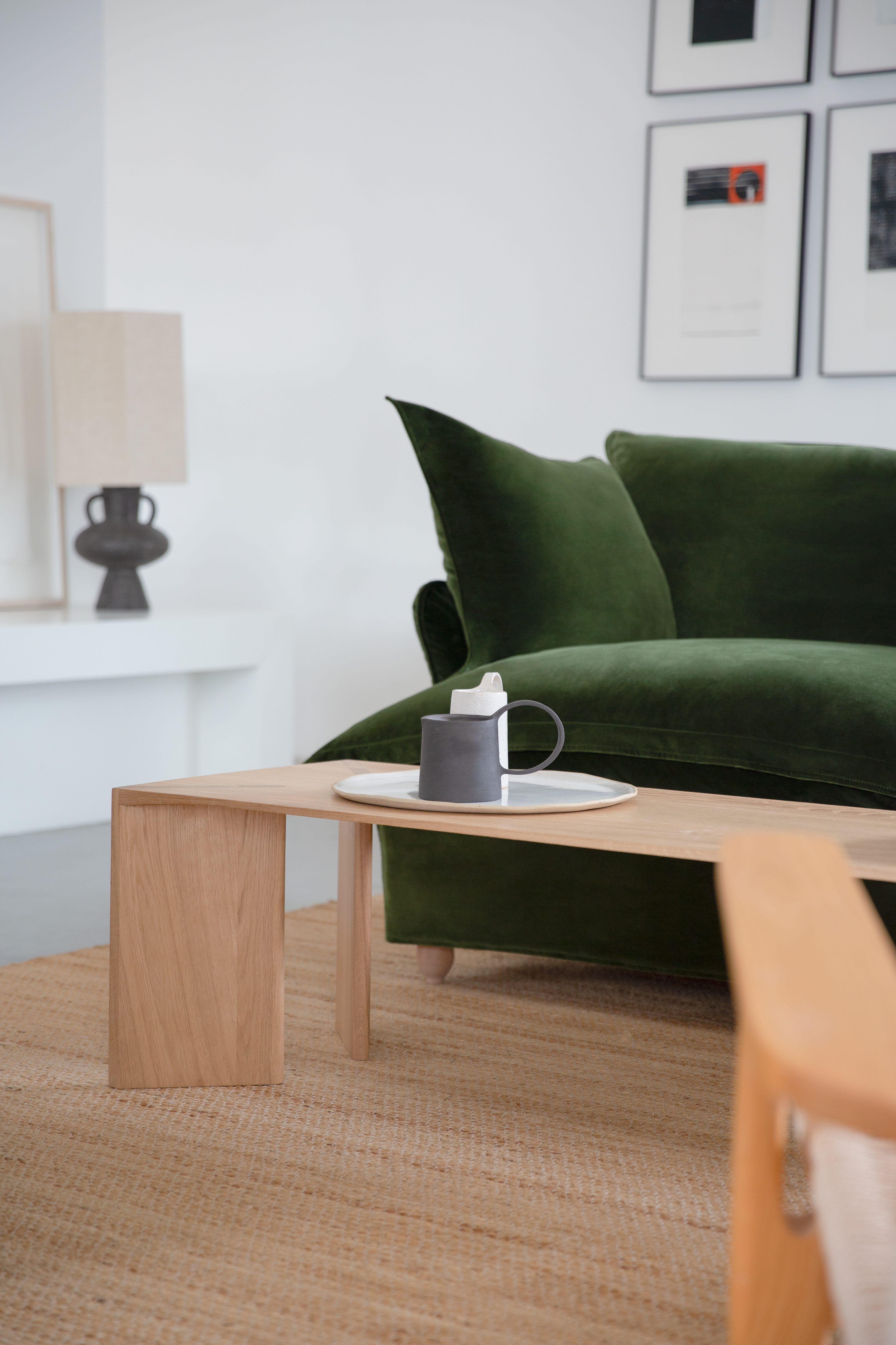 Tarragon Velvet - Song Pillow Edge Sofa