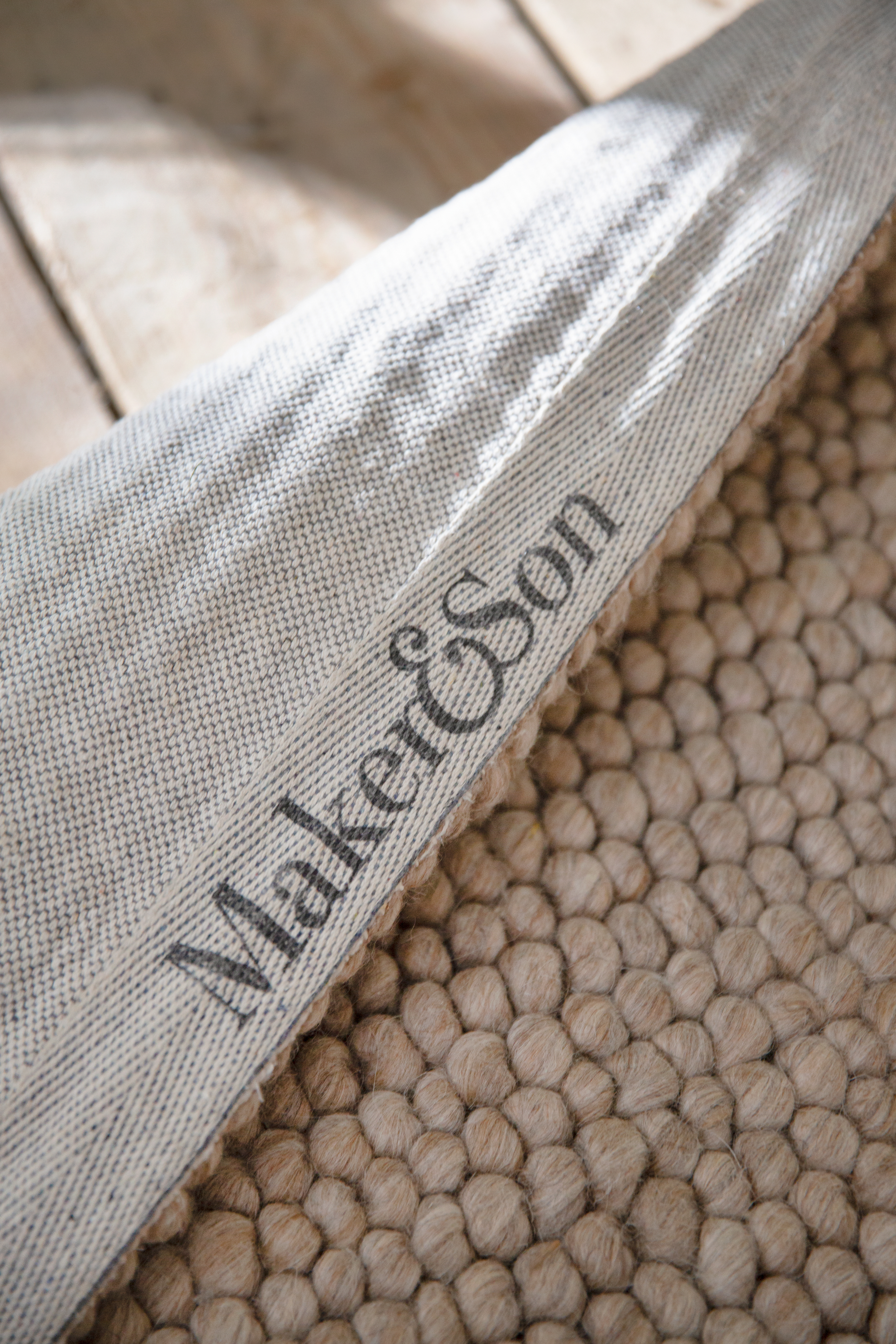 Beige Wool Rug