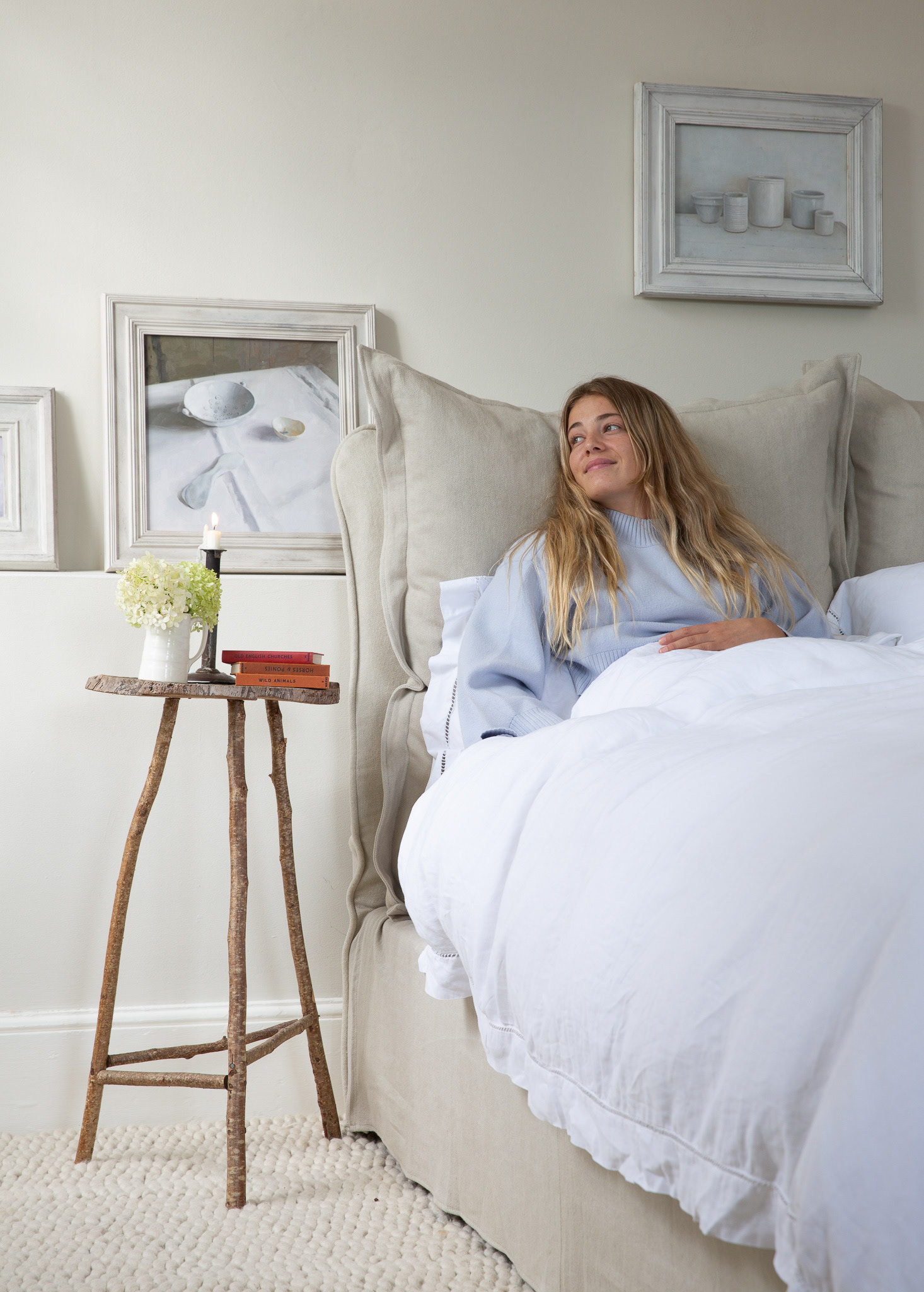 Sunstone 100% Linen - Song Pillow Edge King Bed