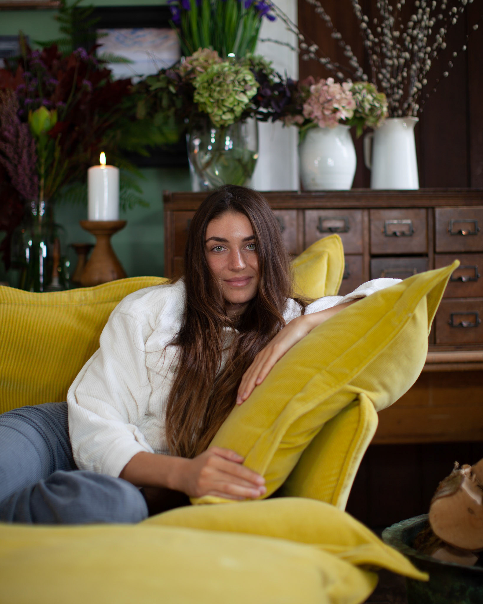 Customer Own Fabric - Song Pillow Edge Large Sofa
