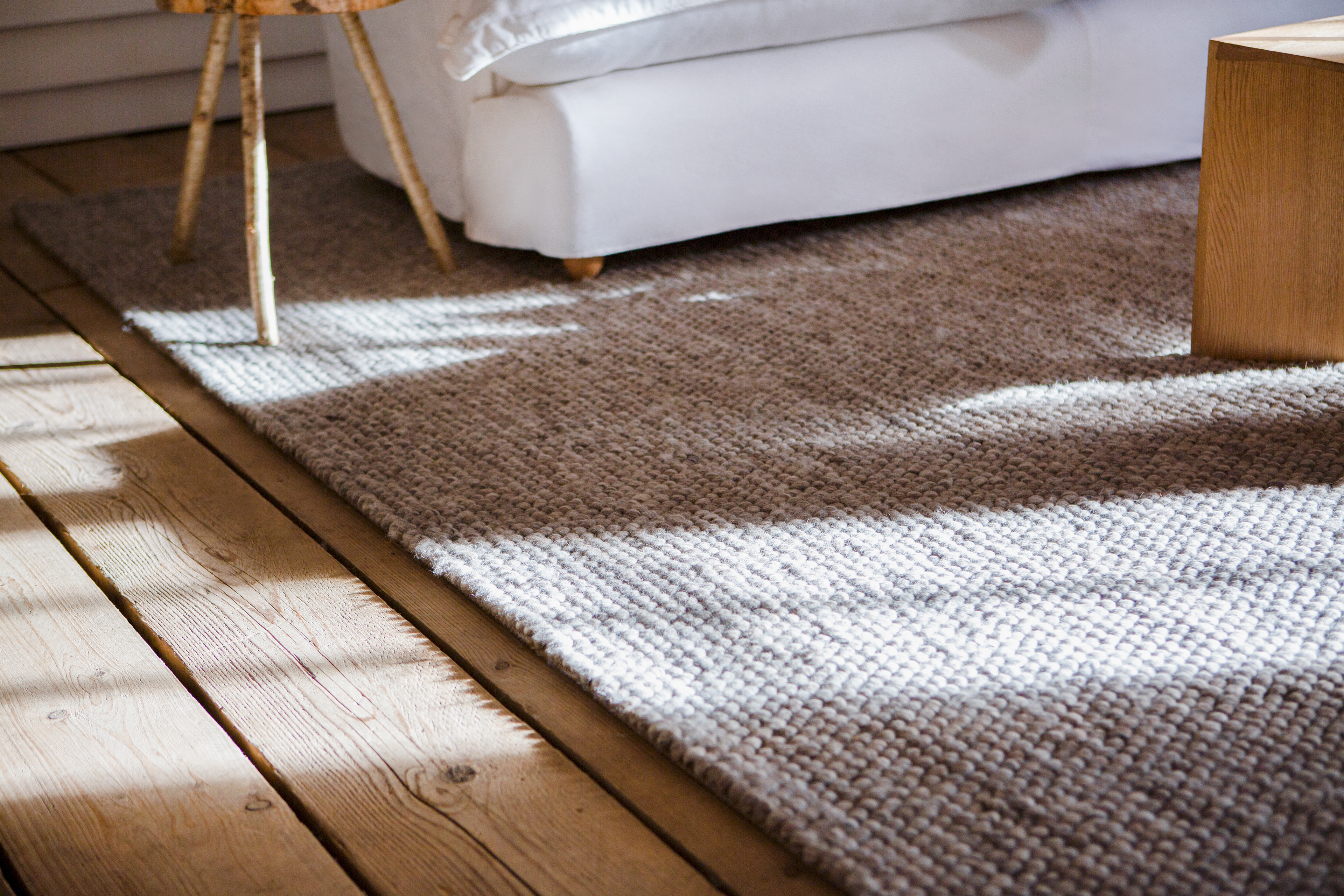Beige Wool Rug